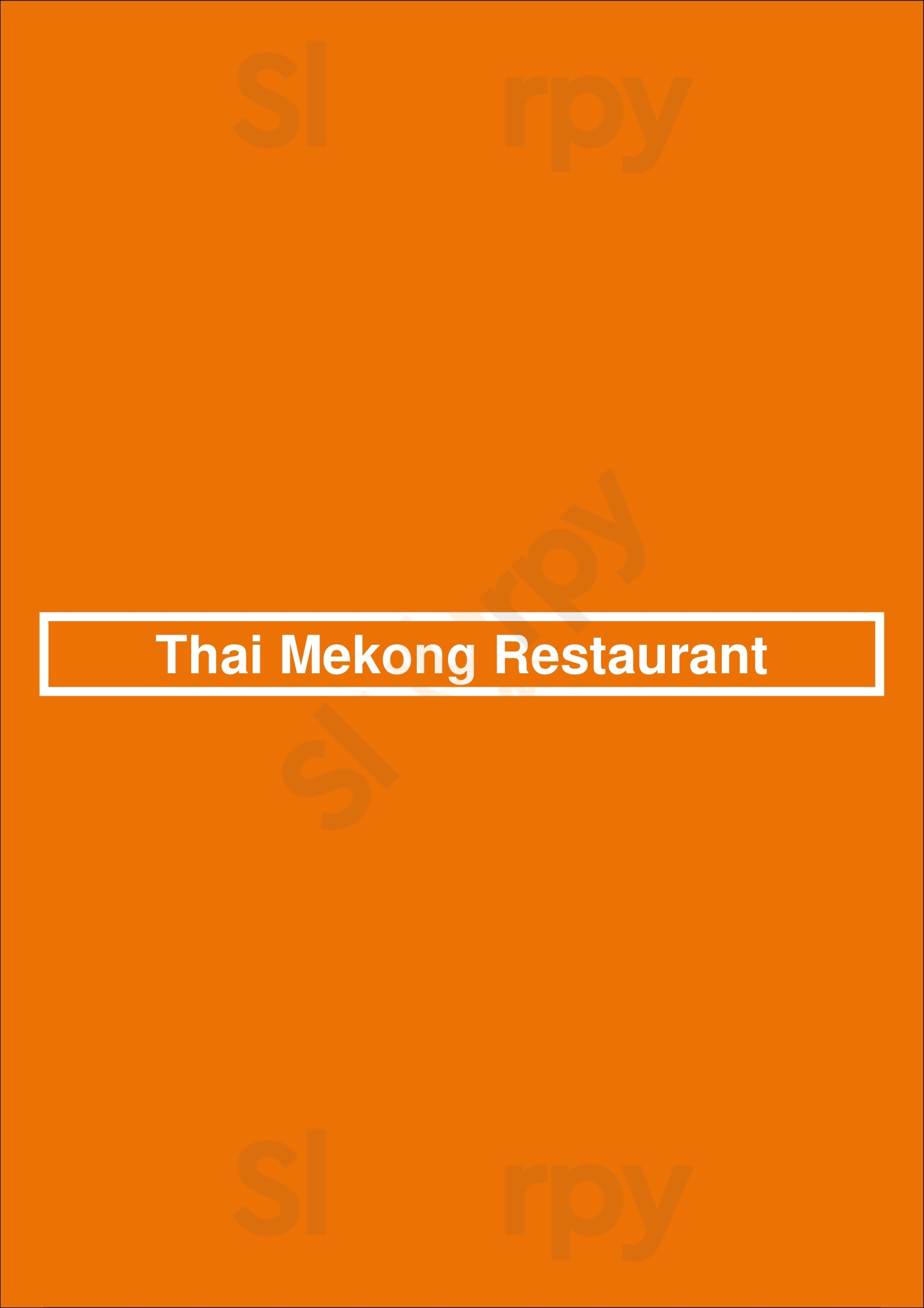 Thai Mekong Restaurant St. Albert Menu - 1