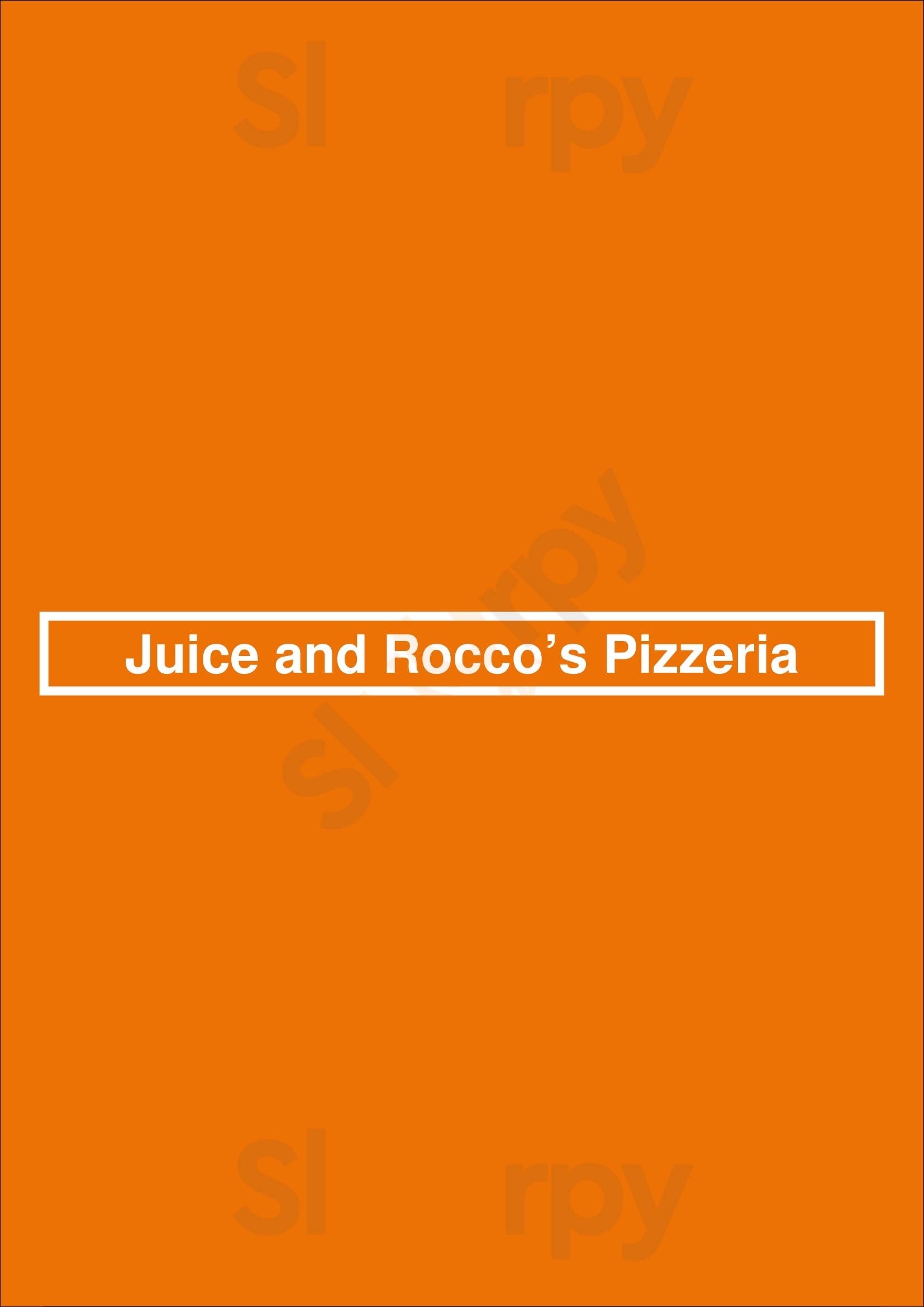 Juice And Rocco’s Pizzeria Brampton Menu - 1