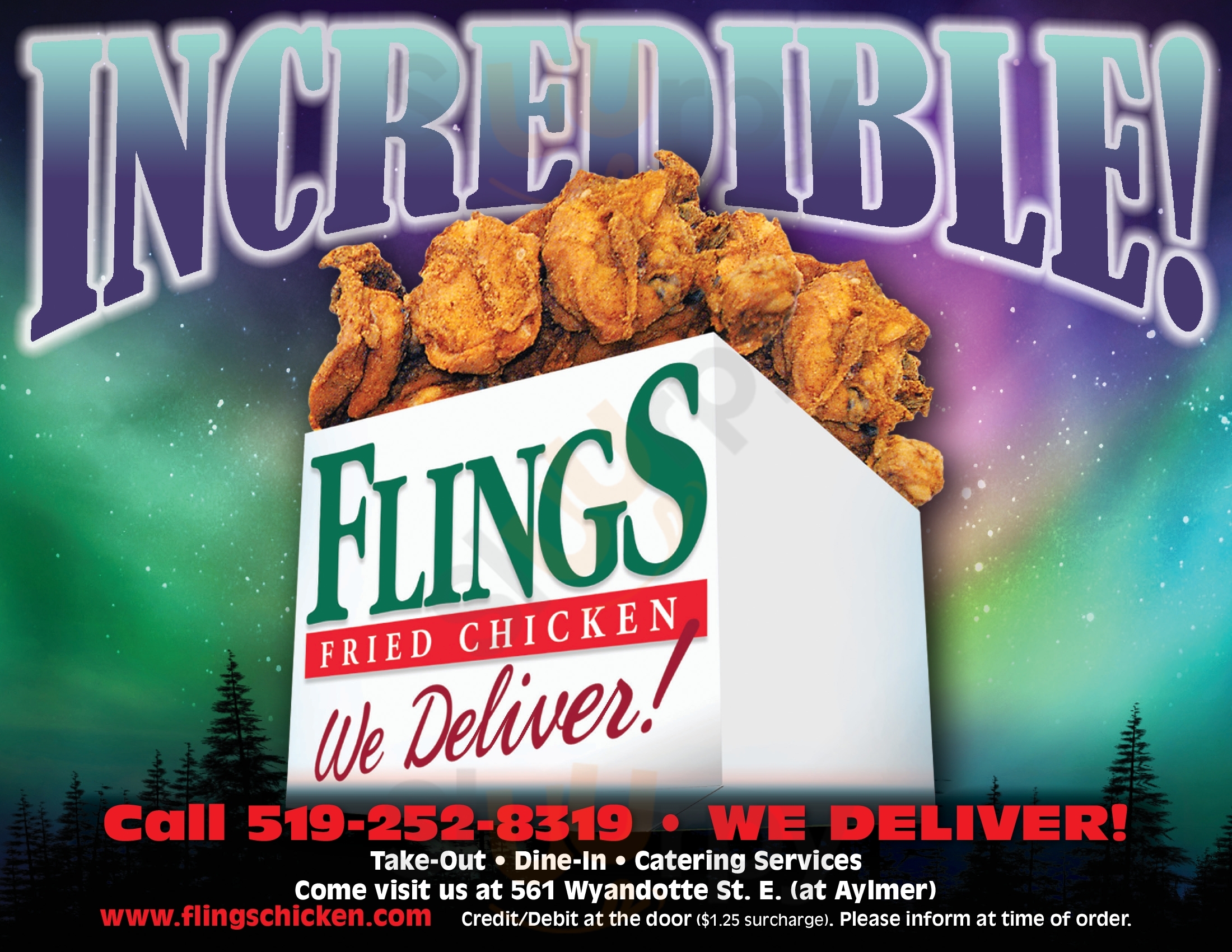 Flings Chicken & Taters Windsor Menu - 1