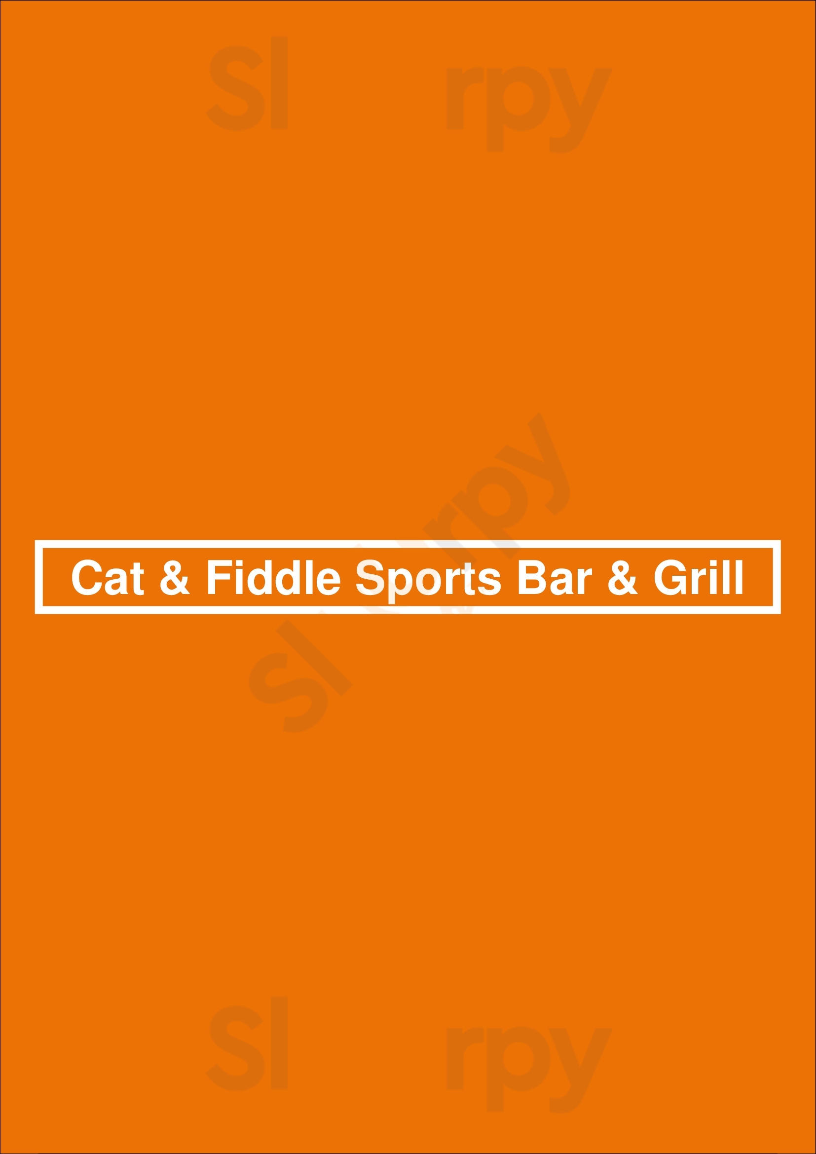 Cat & Fiddle Sports Bar & Grill Port Coquitlam Menu - 1