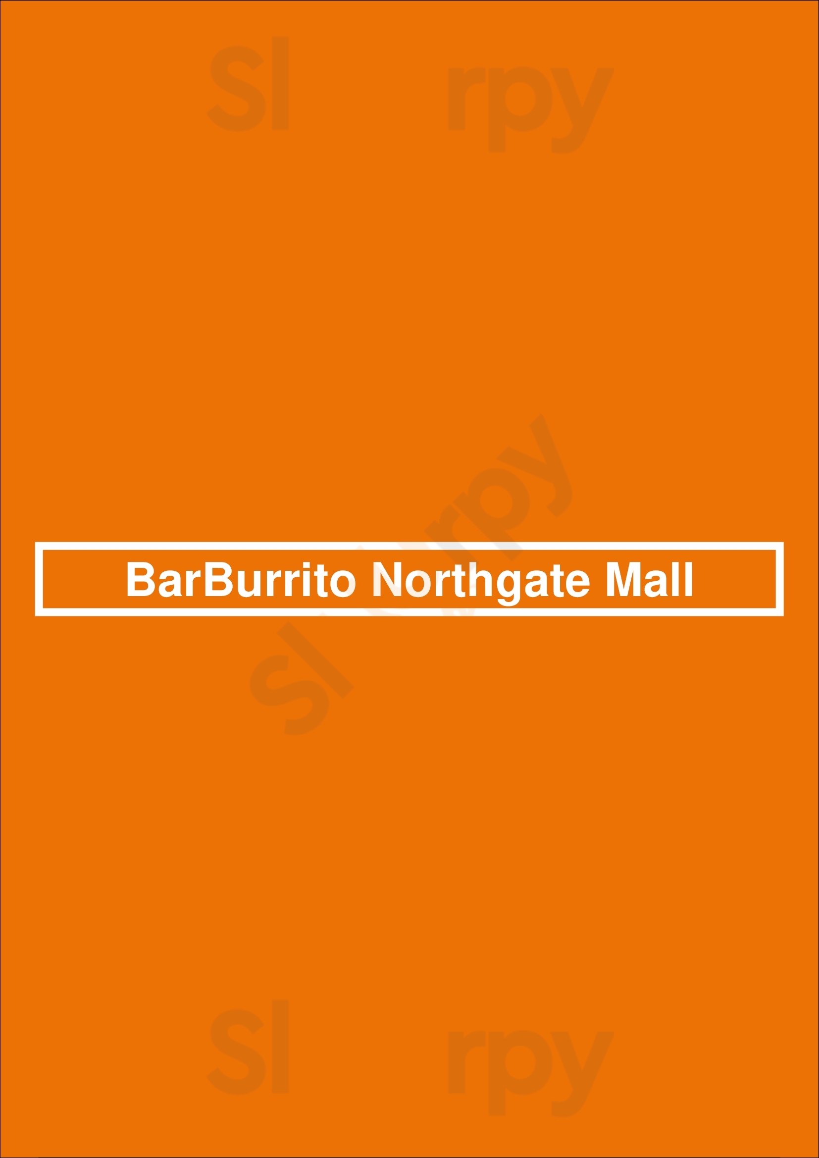 Barburrito Northgate Mall Winnipeg Menu - 1