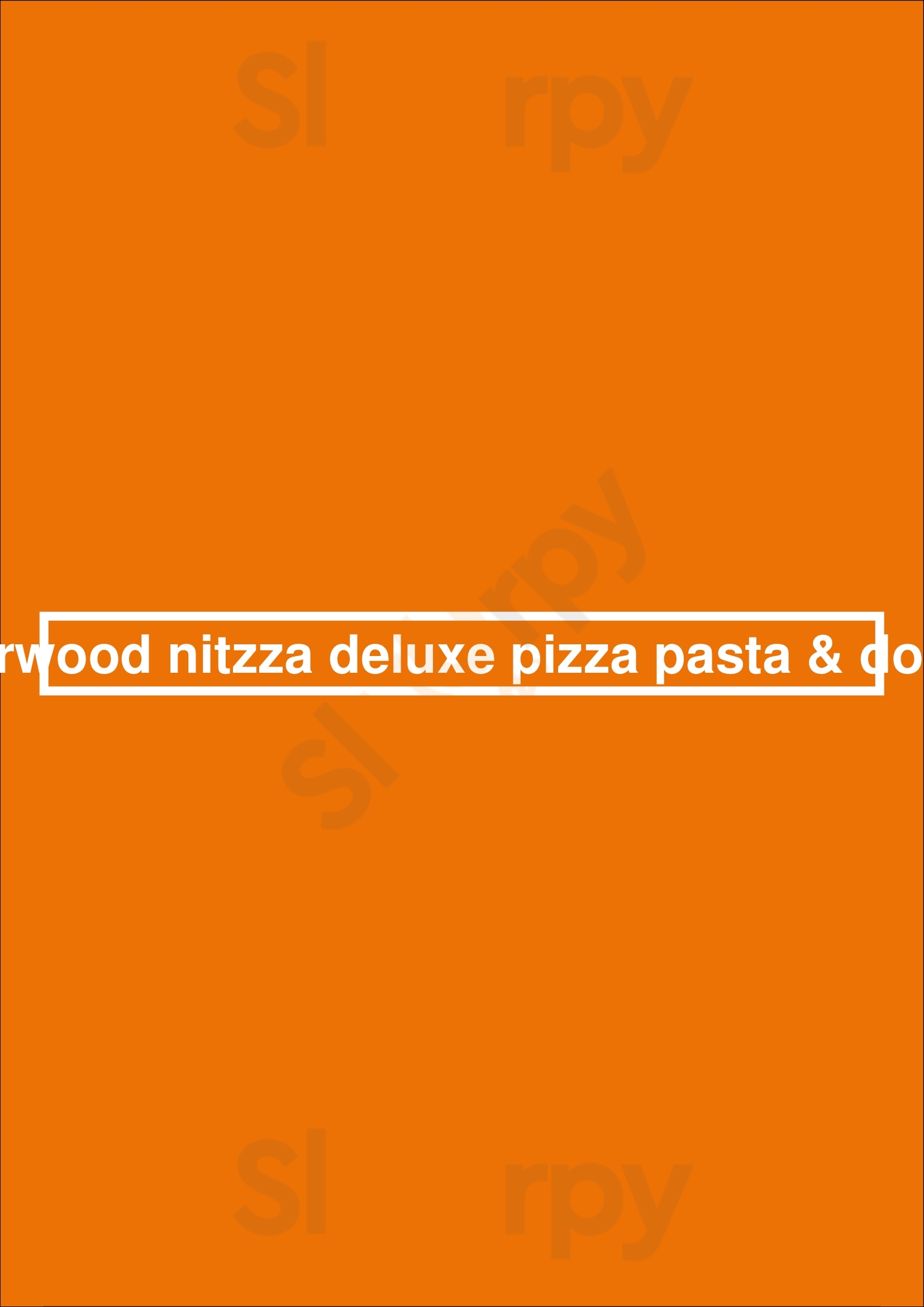 Sherwood Nitzza Deluxe Pizza Sherwood Park Menu - 1