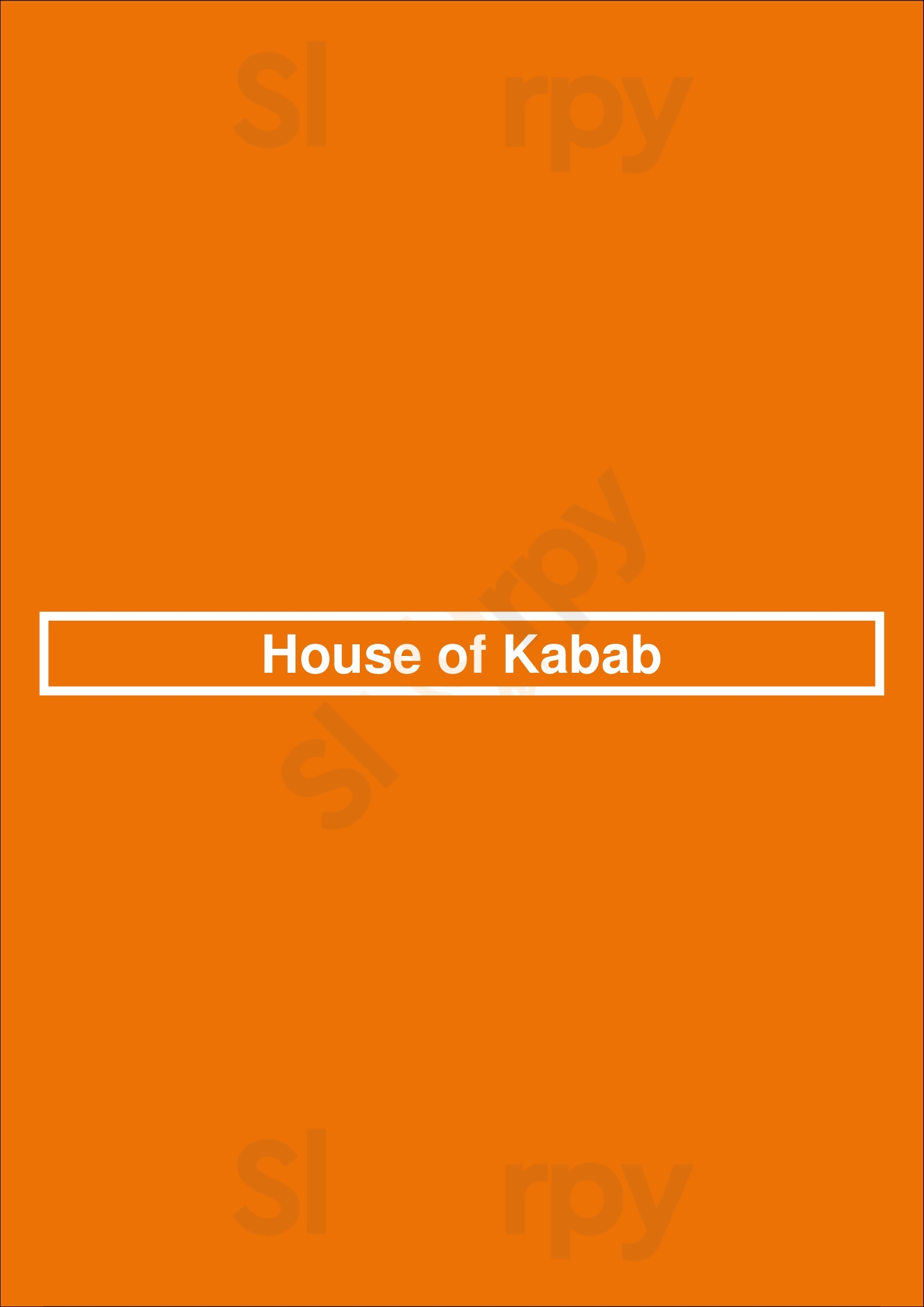 House Of Kabob Calgary Menu - 1