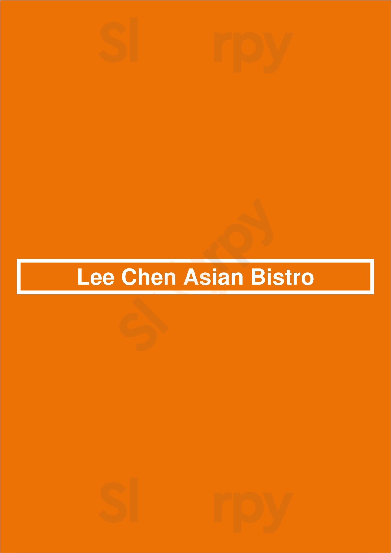 Lee Chen Asian Bistro Aurora Menu - 1