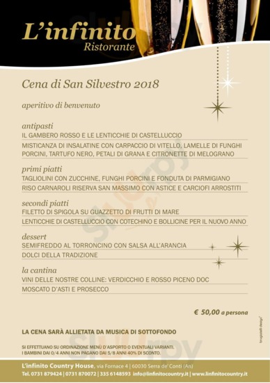 Menu capodanno 2018 2019