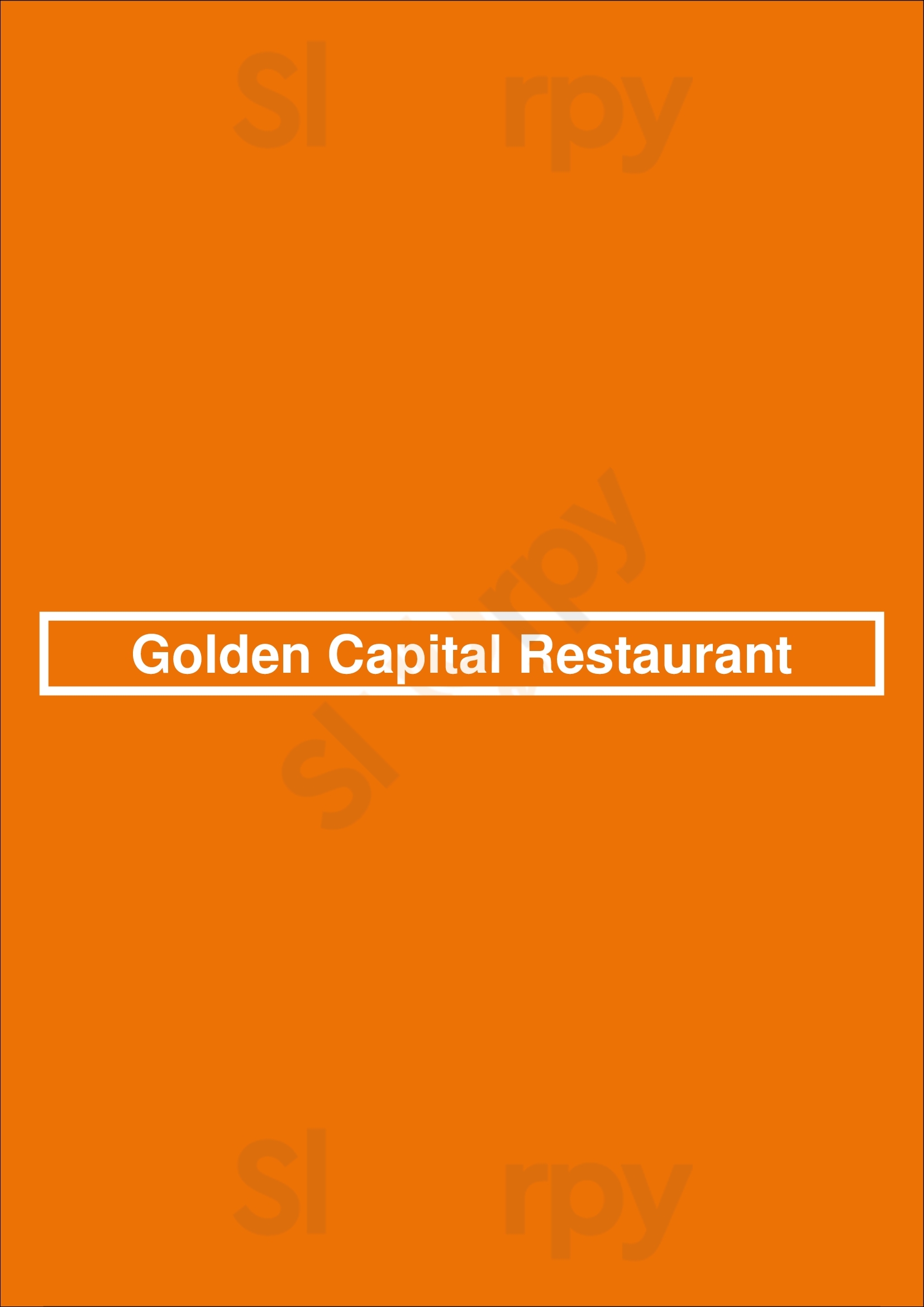 Golden Capital Restaurant Sherwood Park Menu - 1