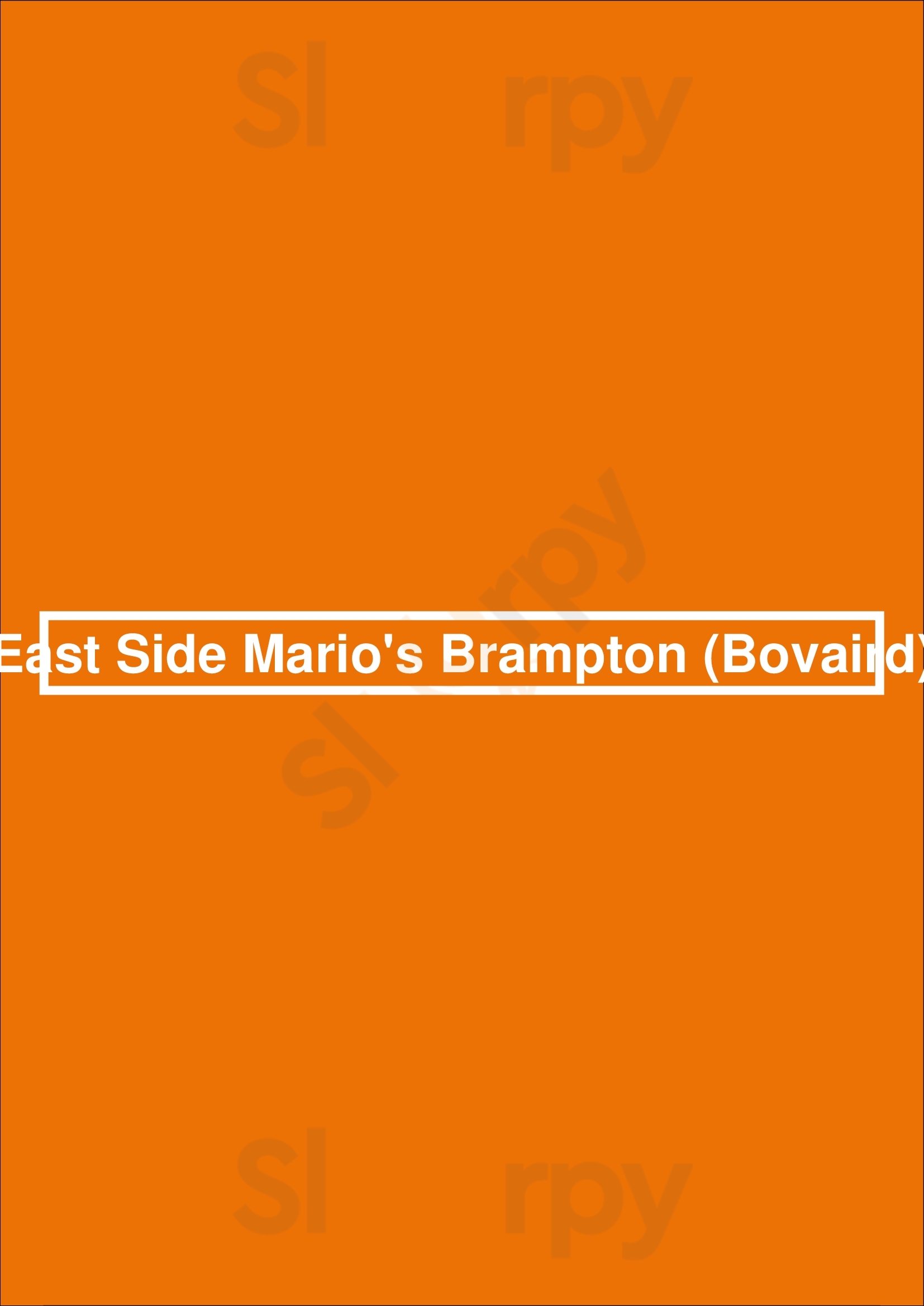 East Side Mario's Brampton Menu - 1