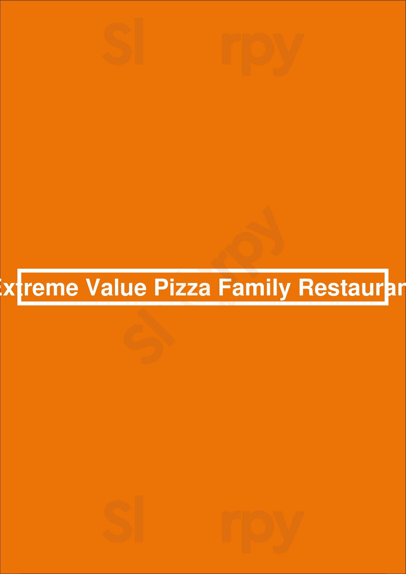 Extreme Value Pizza Family Restaurant Regina Menu - 1