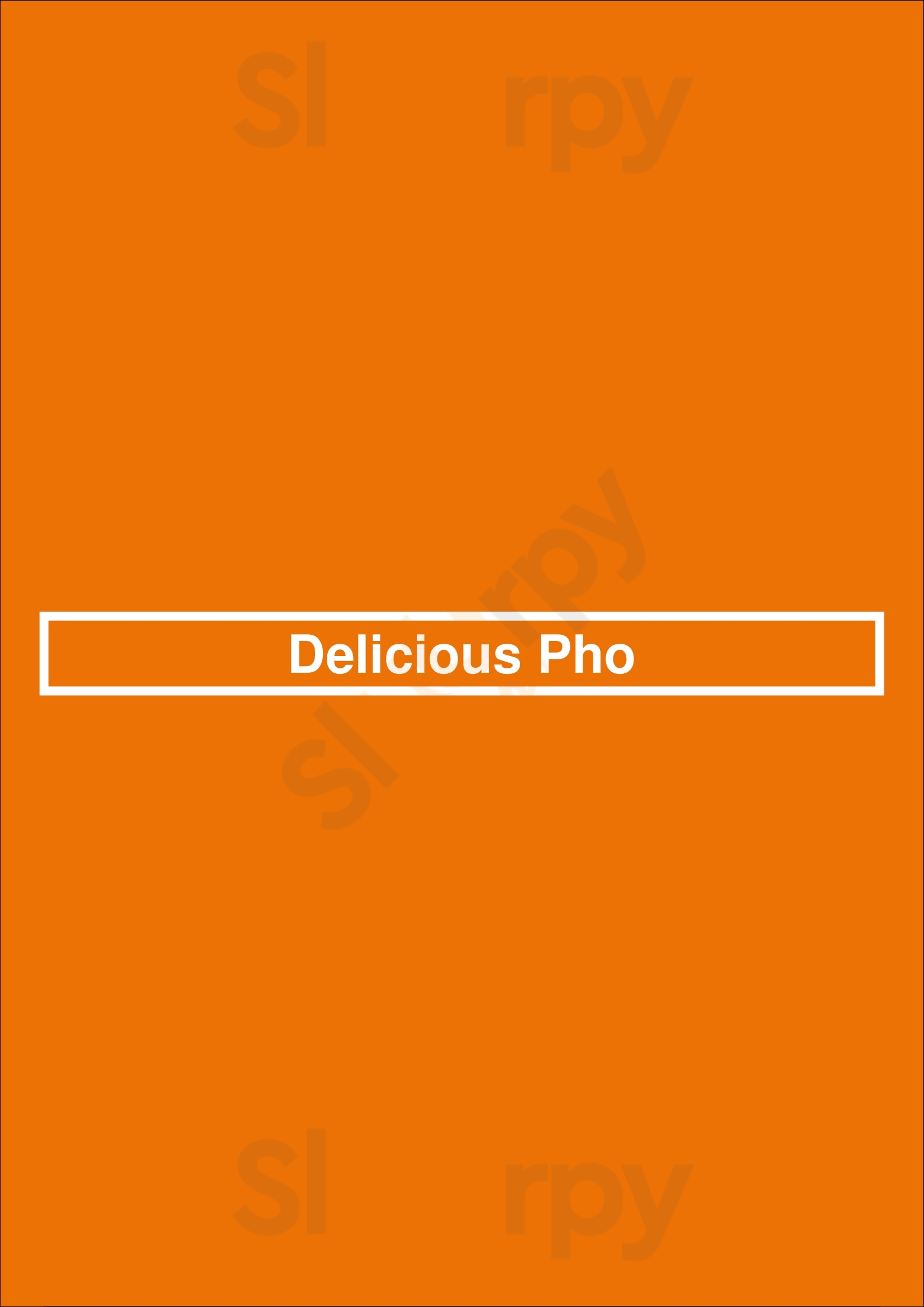 Delicious Pho Sherwood Park Menu - 1