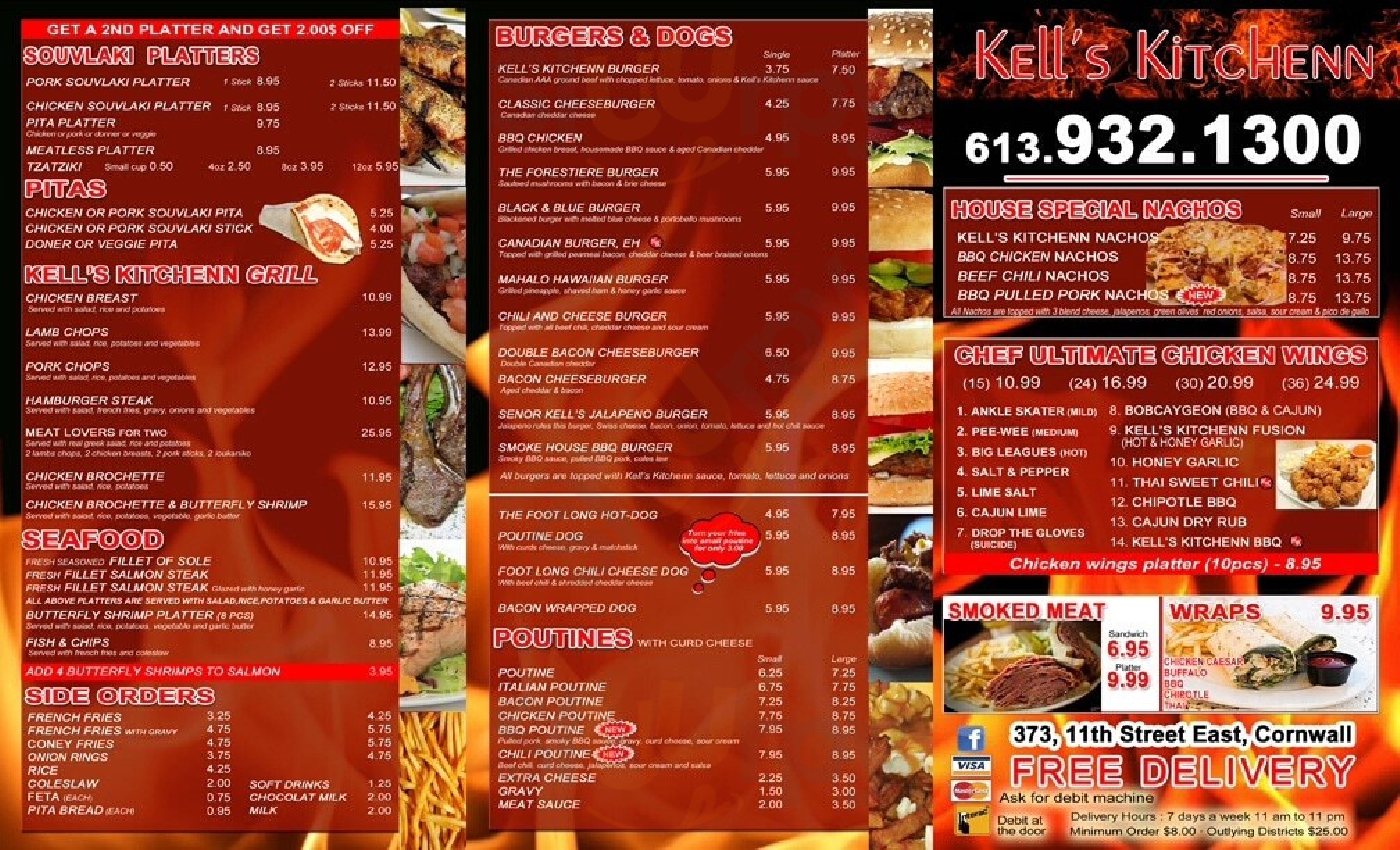 Kell's Kitchen Cornwall Menu - 1