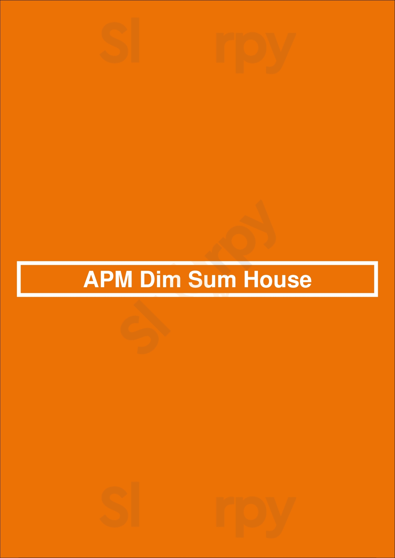 Apm Dim Sum House Markham Menu - 1