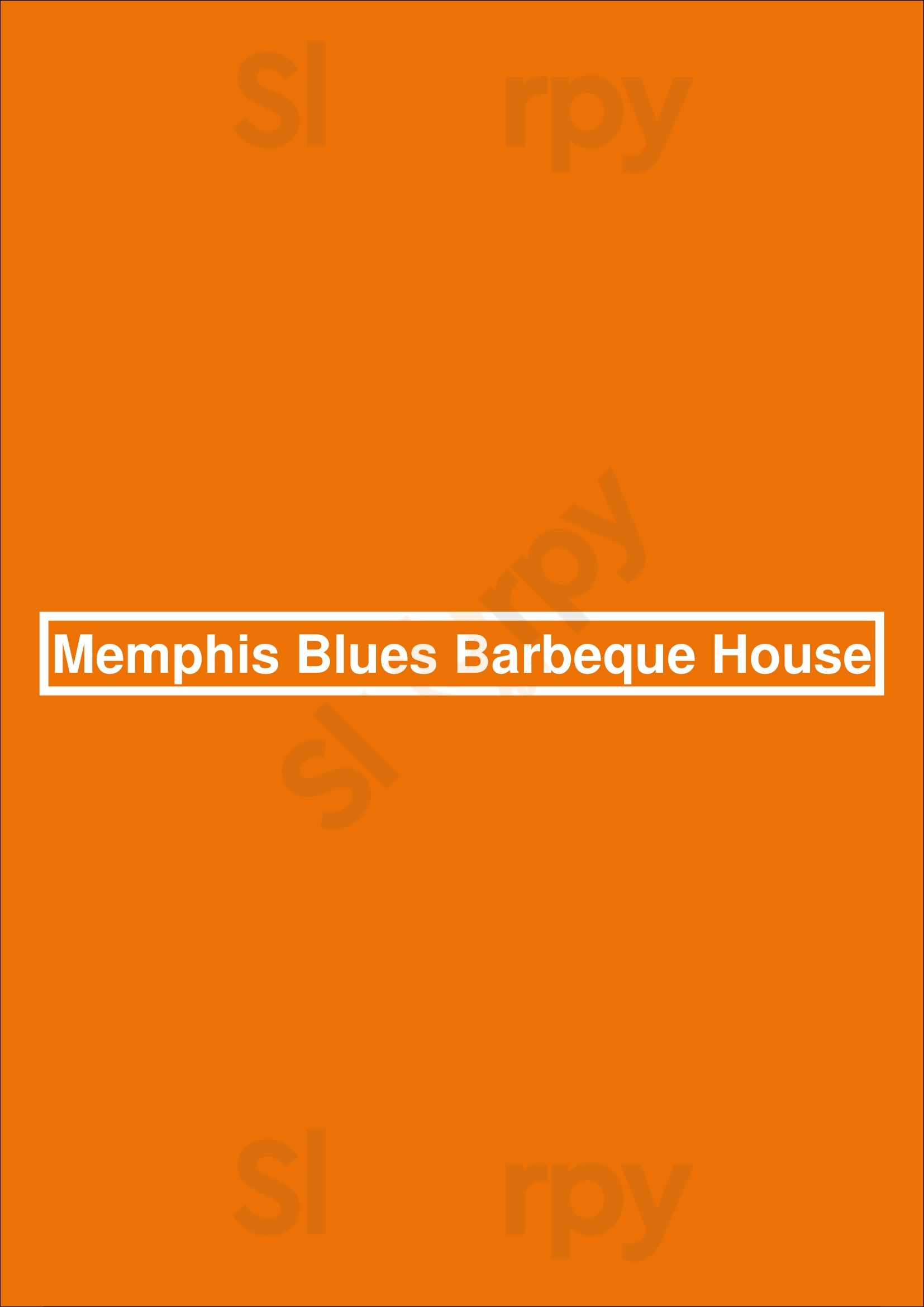 Memphis Blues Barbeque House Edmonton Menu - 1