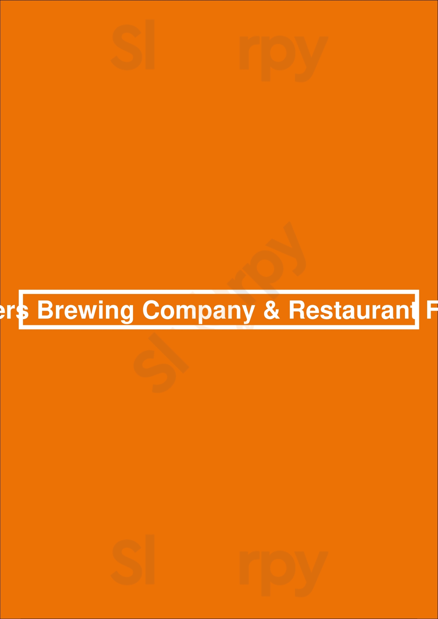 Brewsters Brewing Company & Restaurant Foothills Calgary Menu - 1