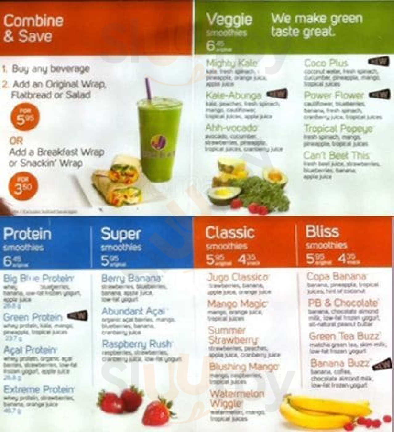 Jugo Juice Oakville Menu - 1