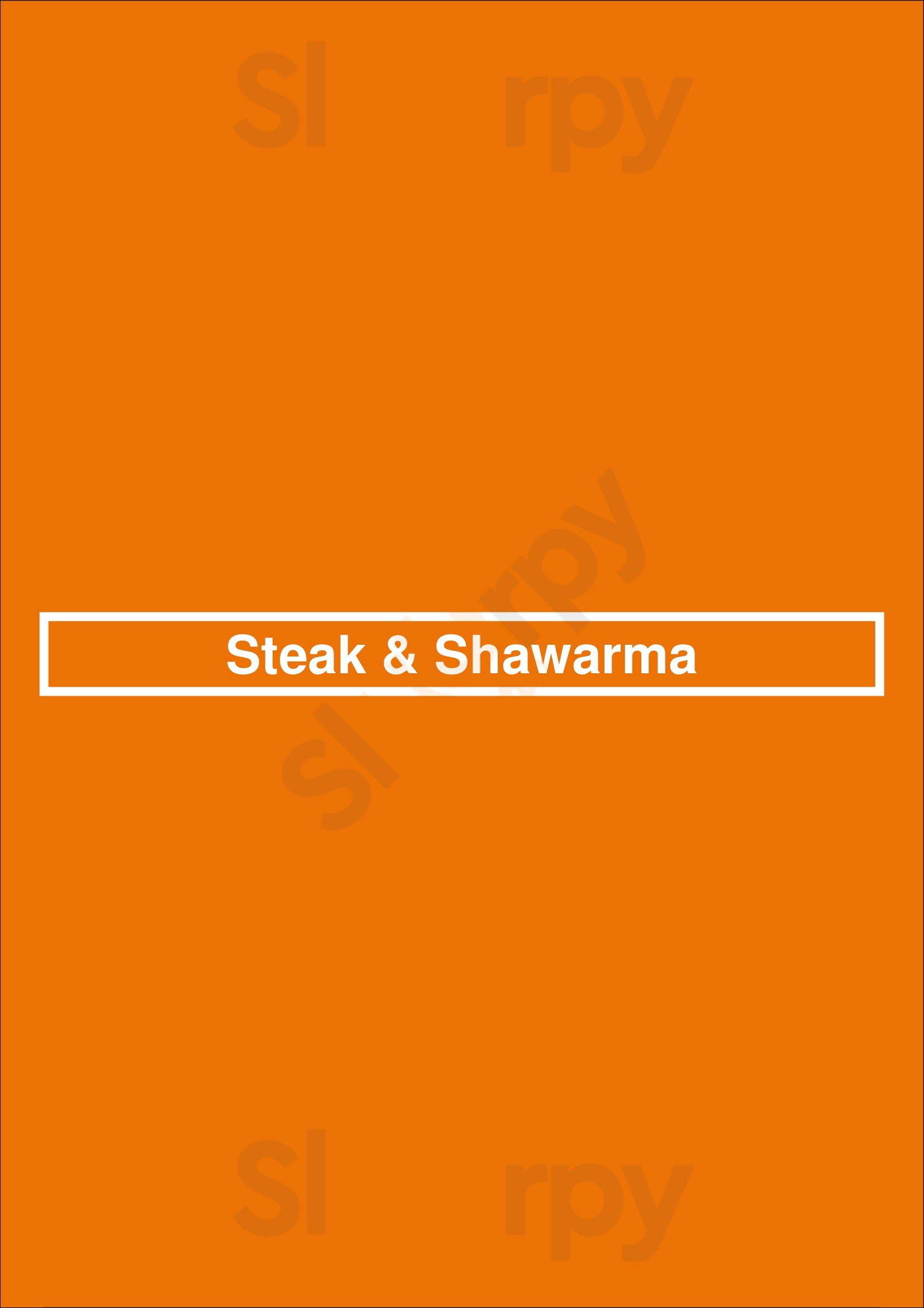 Steak N Shawarma Windsor Menu - 1