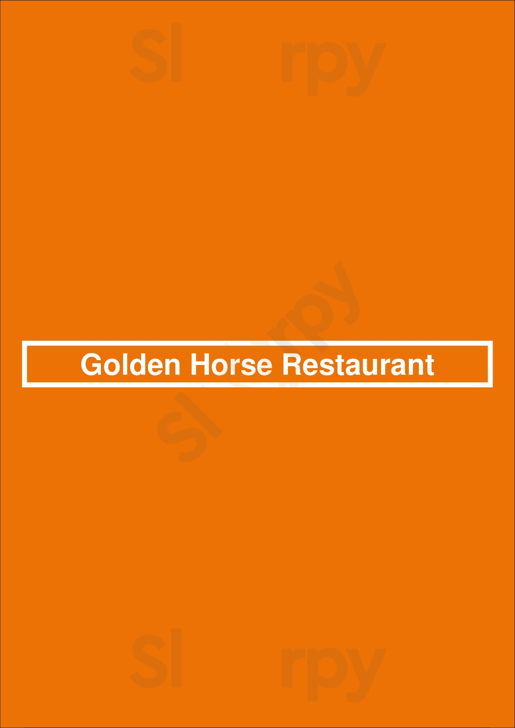 Golden Horse Restaurant Richmond Hill Menu - 1