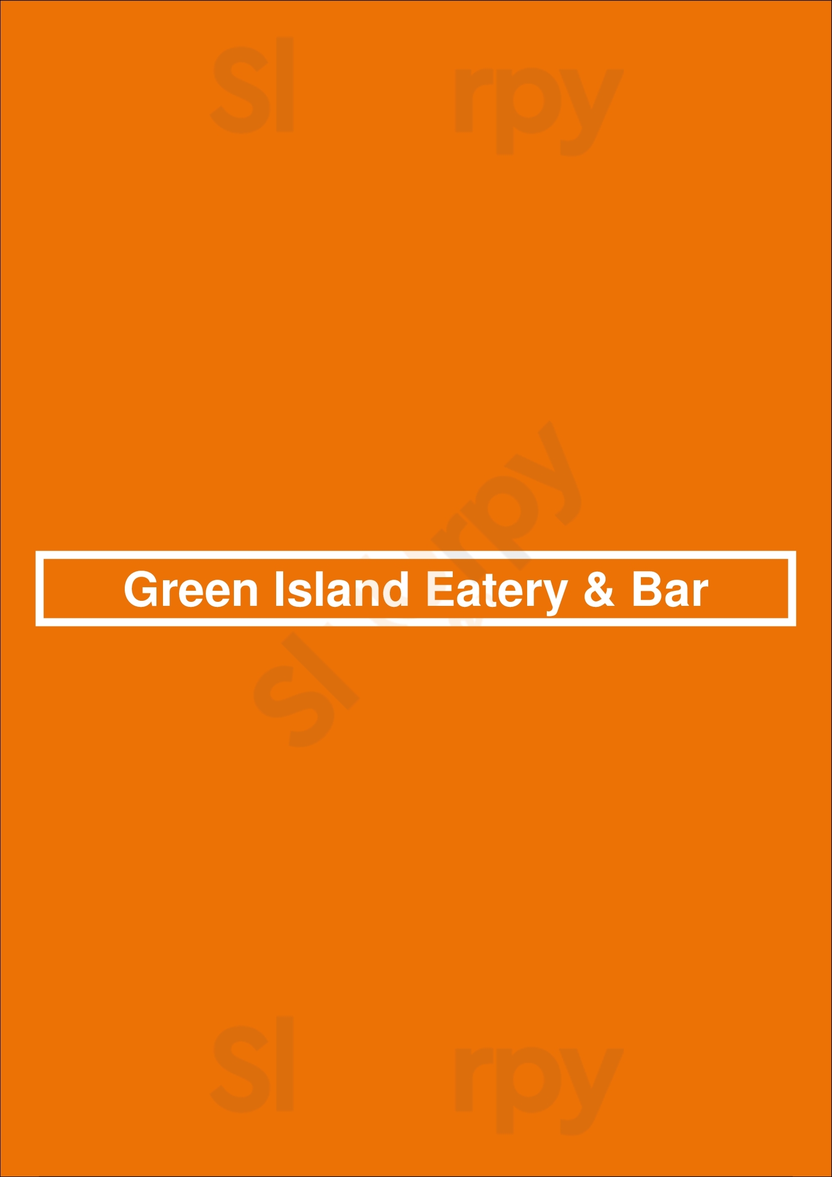 Green Island Chinese Restaurant & Bar Niagara Falls Menu - 1