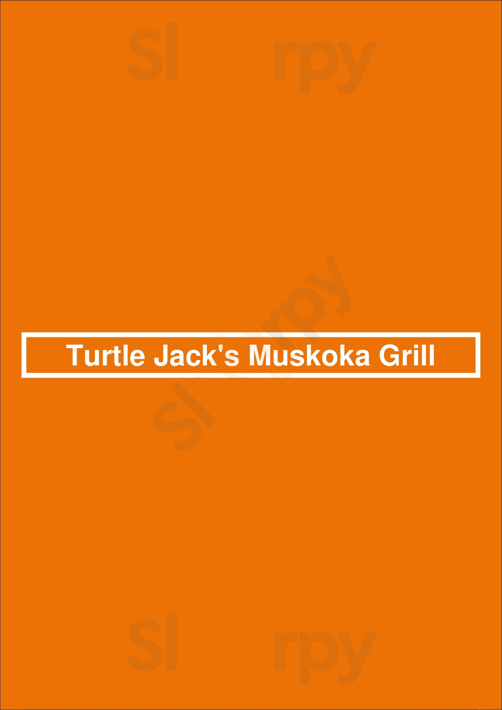 Turtle Jack's Yonge Richmond Hill Menu - 1