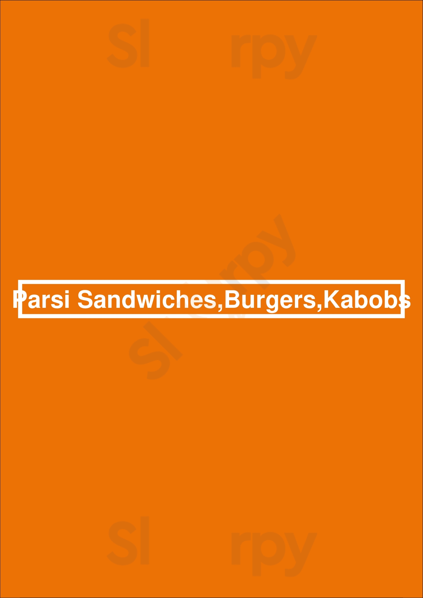 Parsi Sandwiches,burgers,kabobs Markham Menu - 1