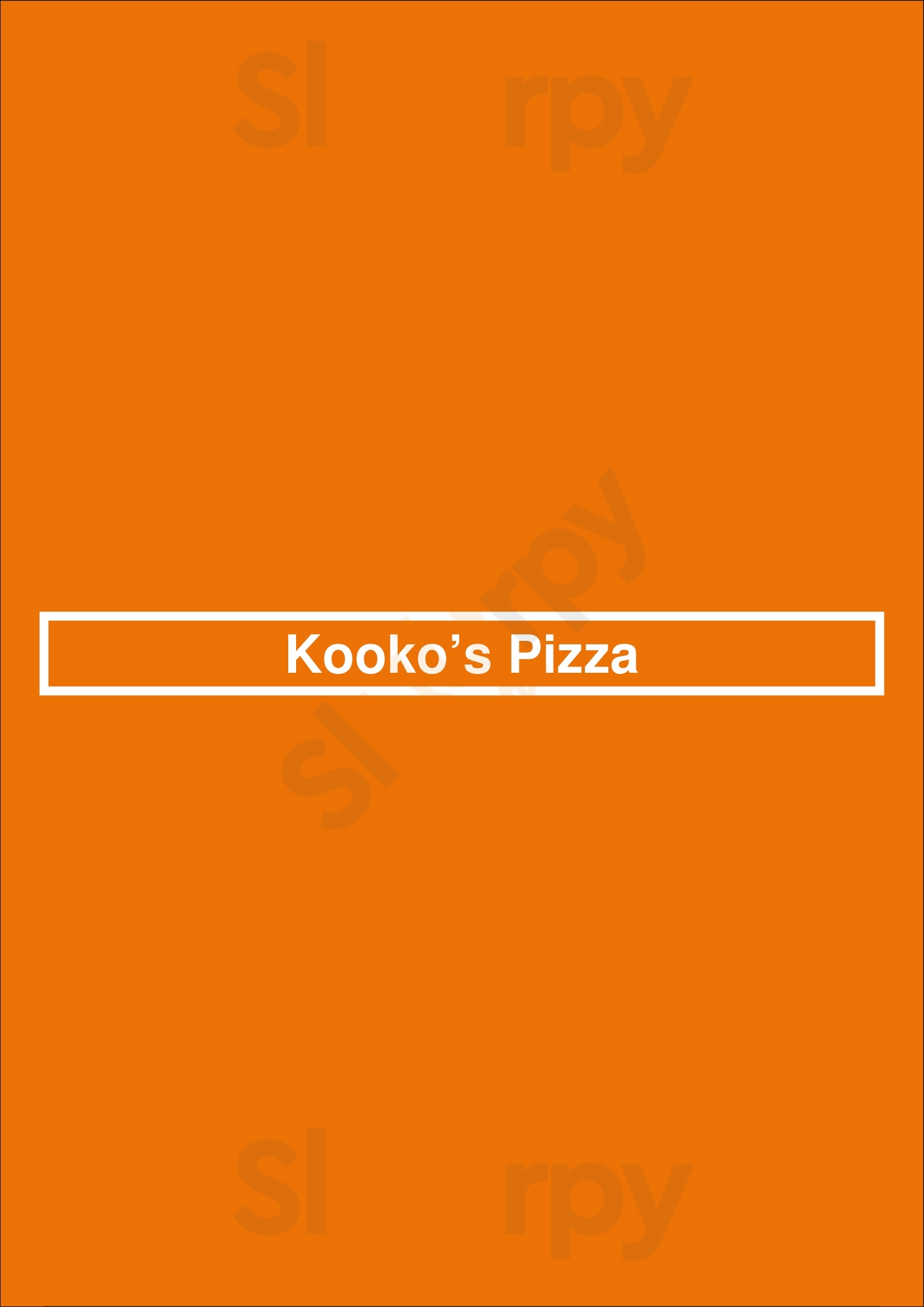 Kooko’s Pizza Saskatoon Menu - 1