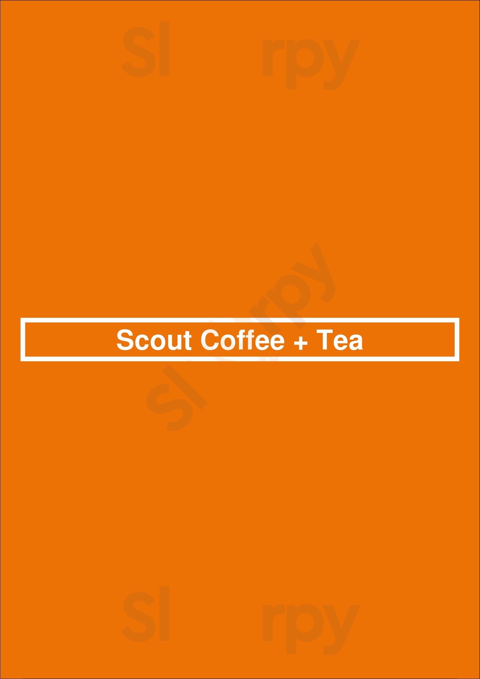 Scout Coffee + Tea Winnipeg Menu - 1