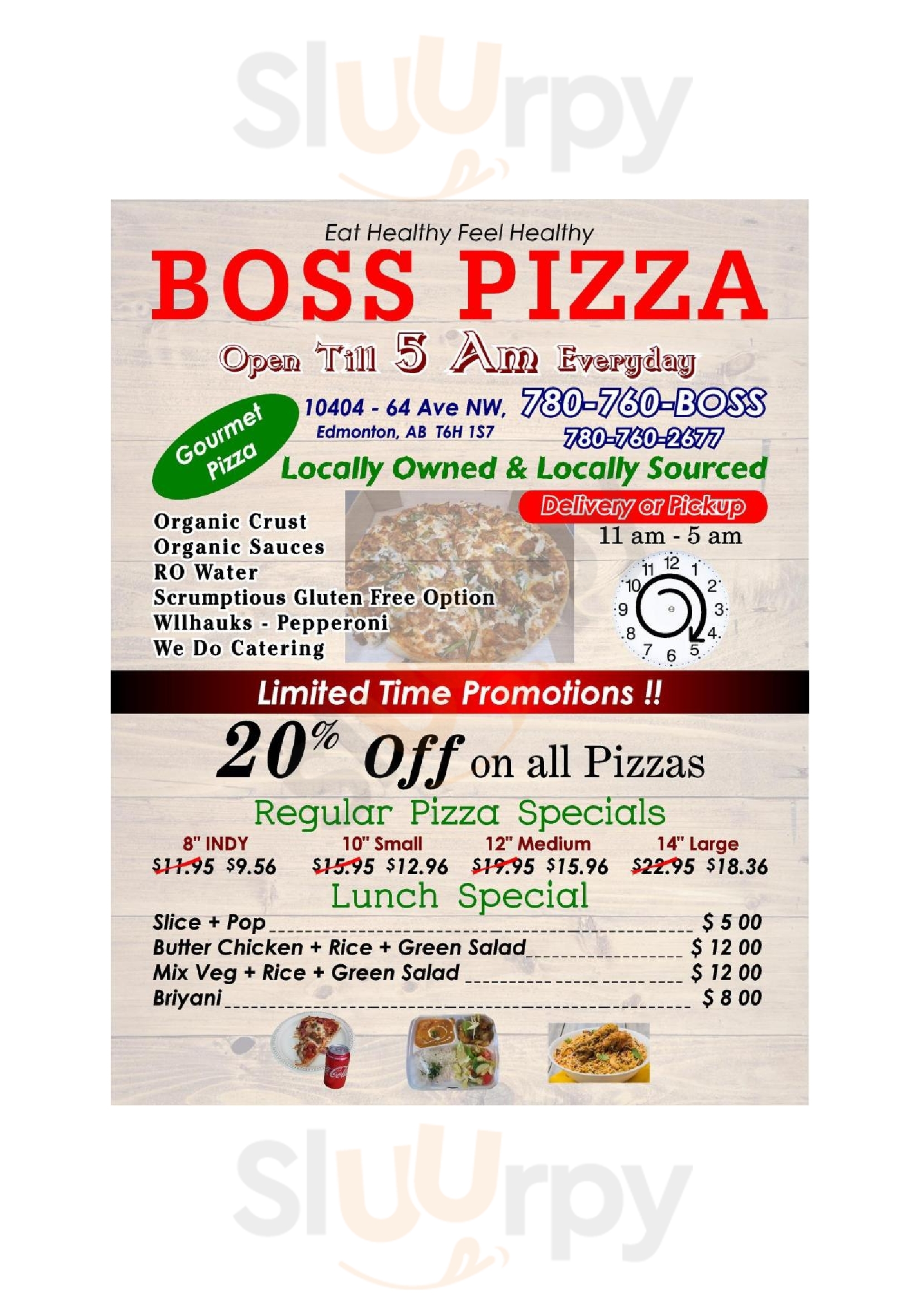 Boss Pizza Edmonton Menu - 1