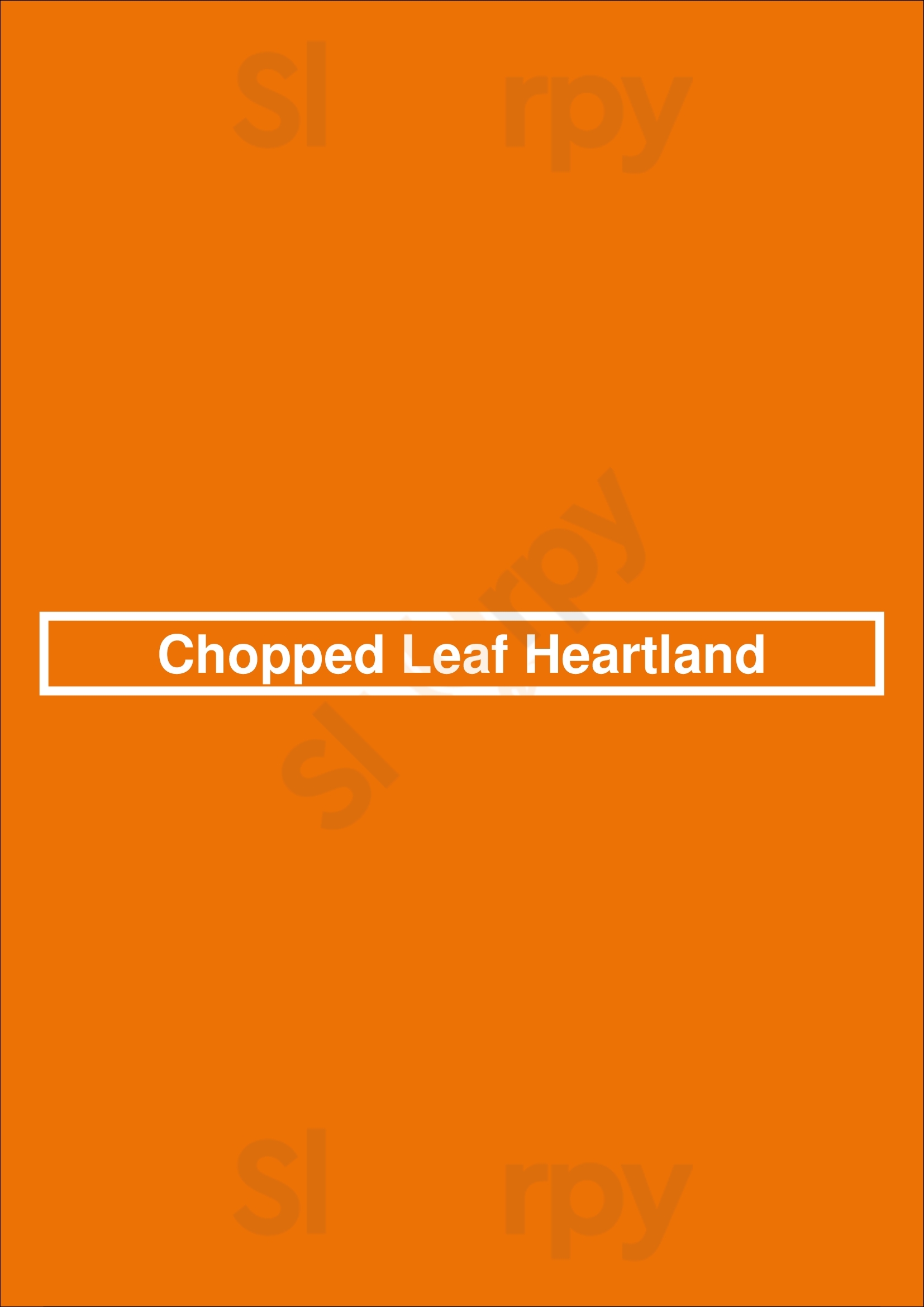 Chopped Leaf Heartland Mississauga Menu - 1