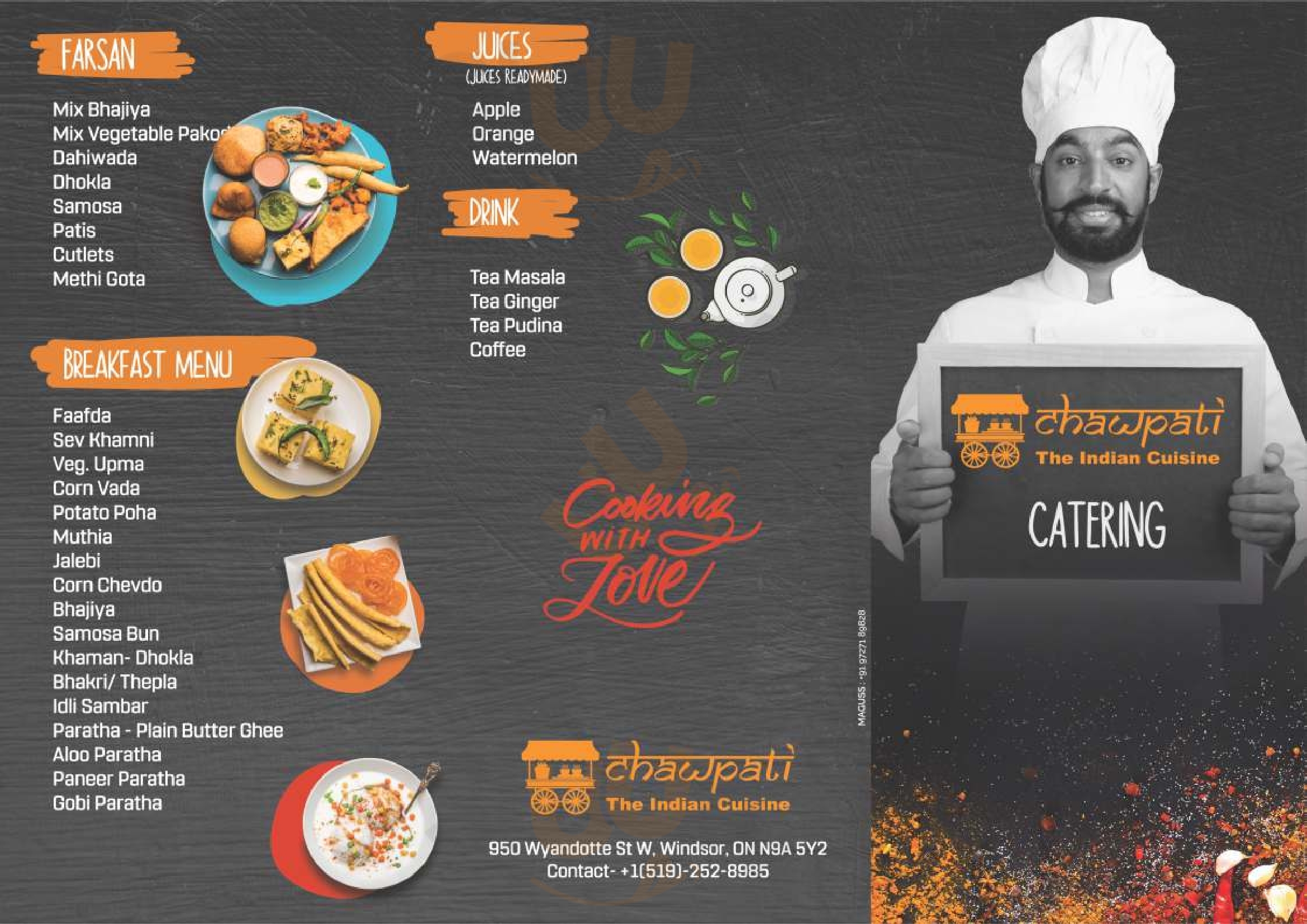 Chawpati - The Indian Cuisine Windsor Menu - 1