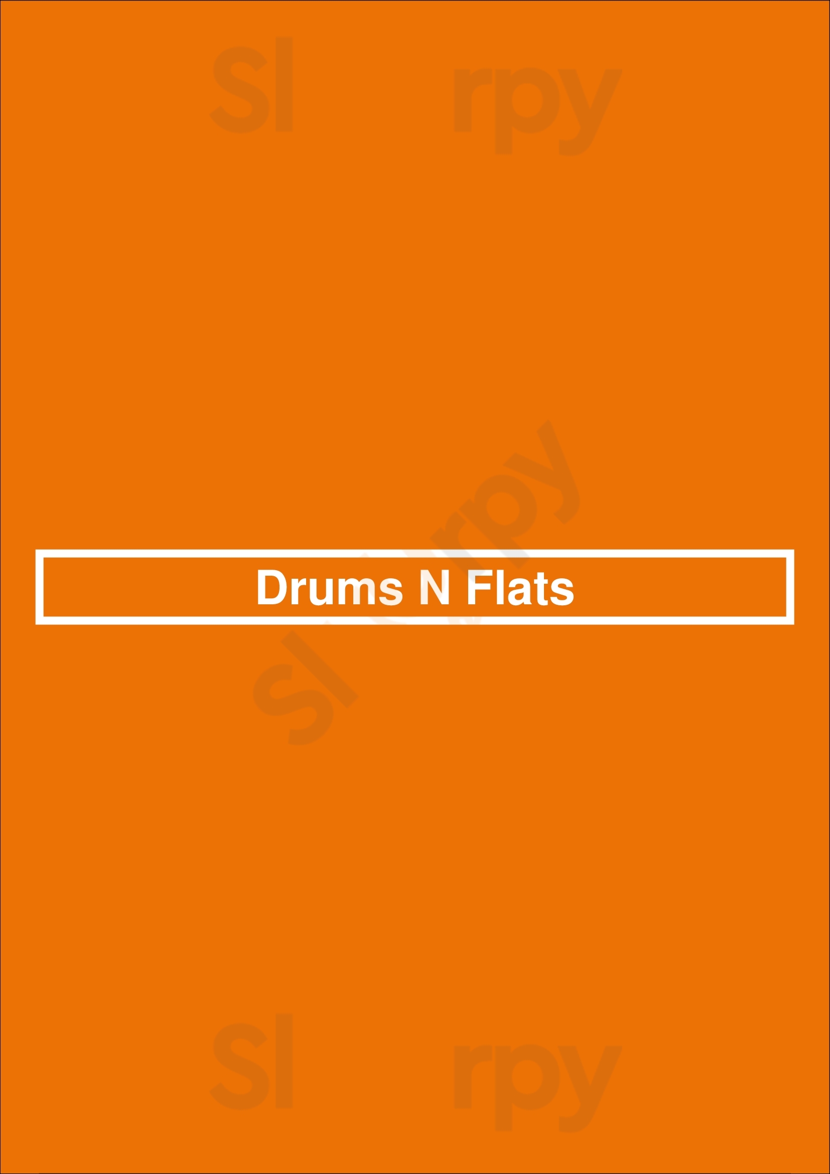 Drums N Flats Toronto Menu - 1