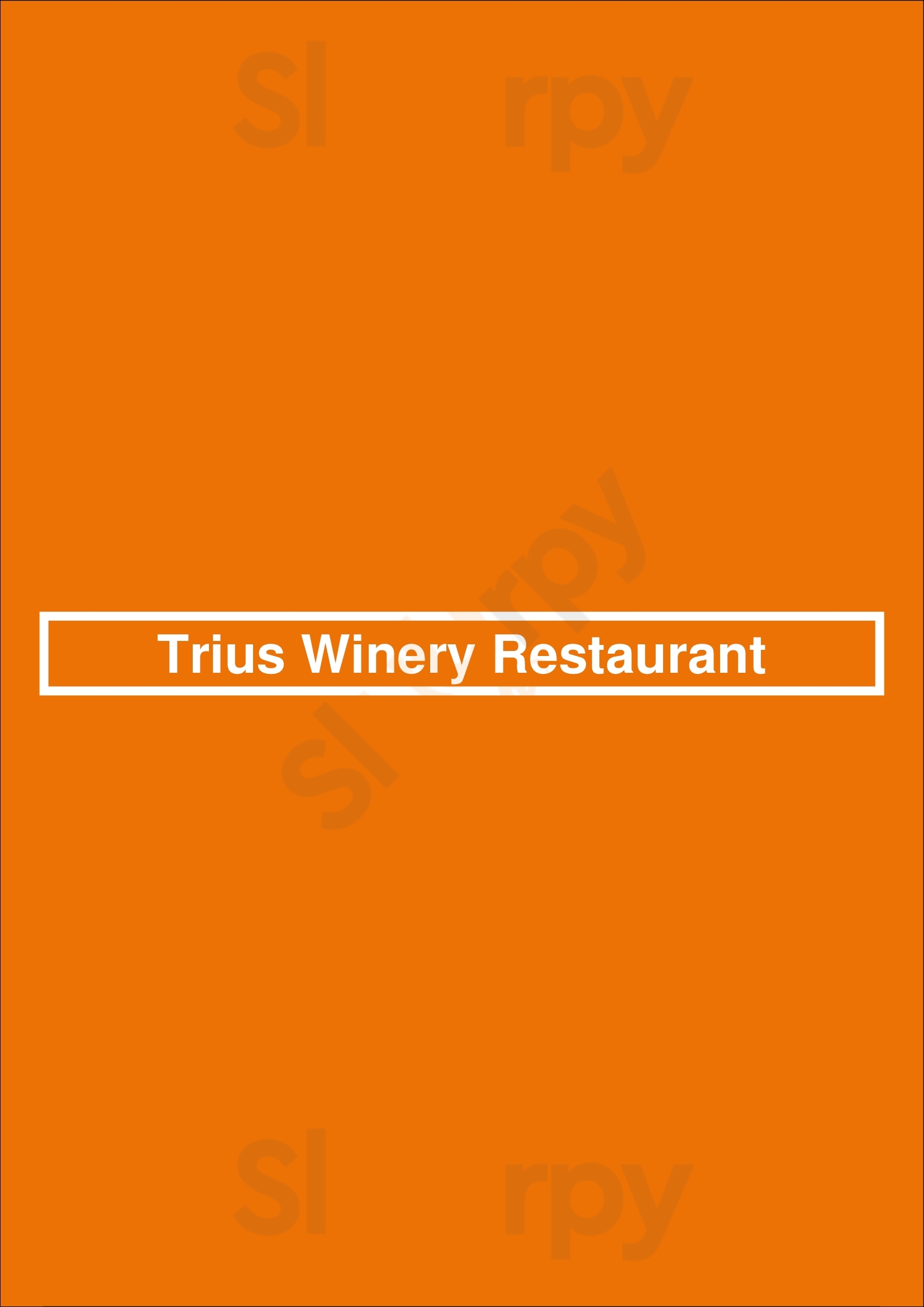 Trius Winery Restaurant Niagara-on-the-Lake Menu - 1