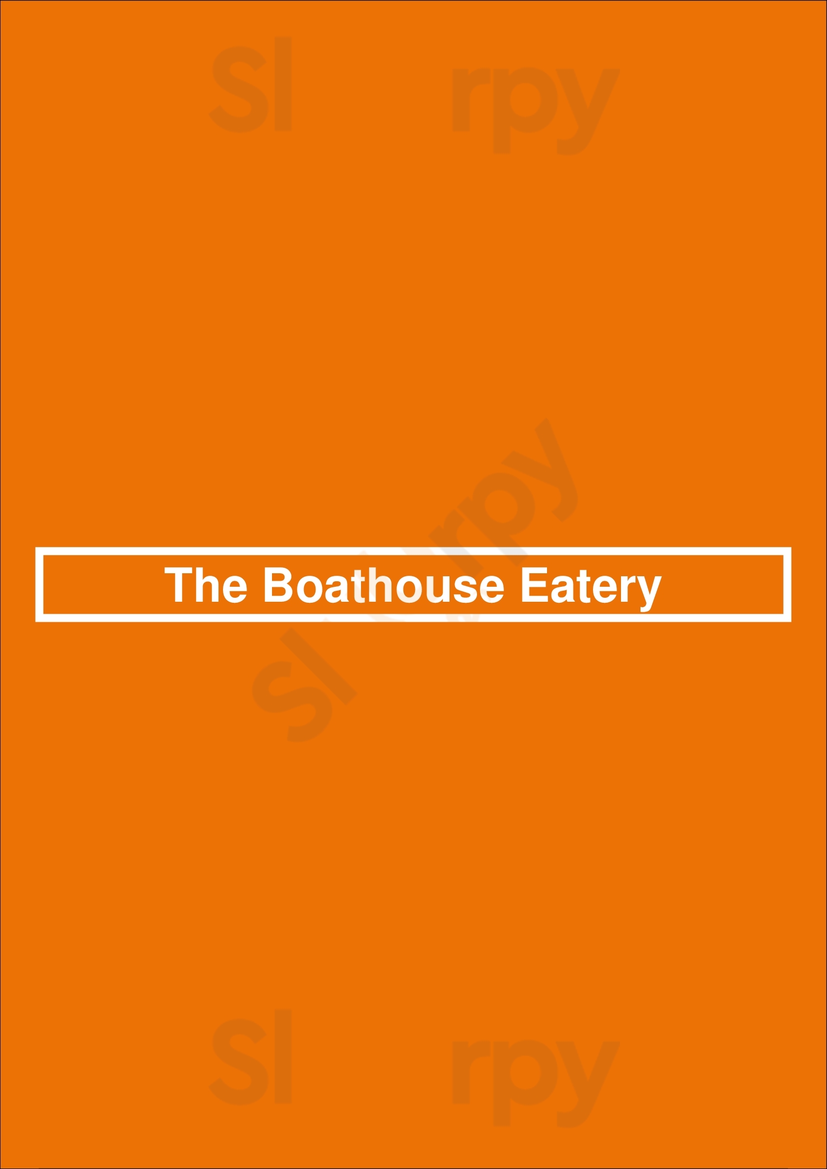The Boathouse Eatery Midland Menu - 1
