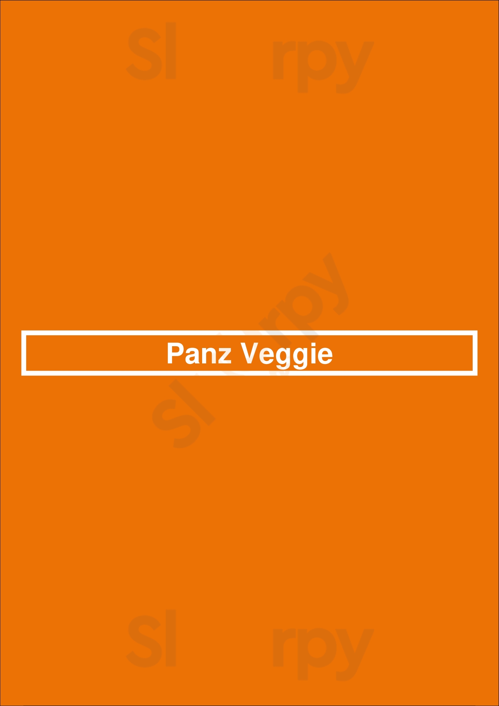 Panz Veggie Vancouver Menu - 1