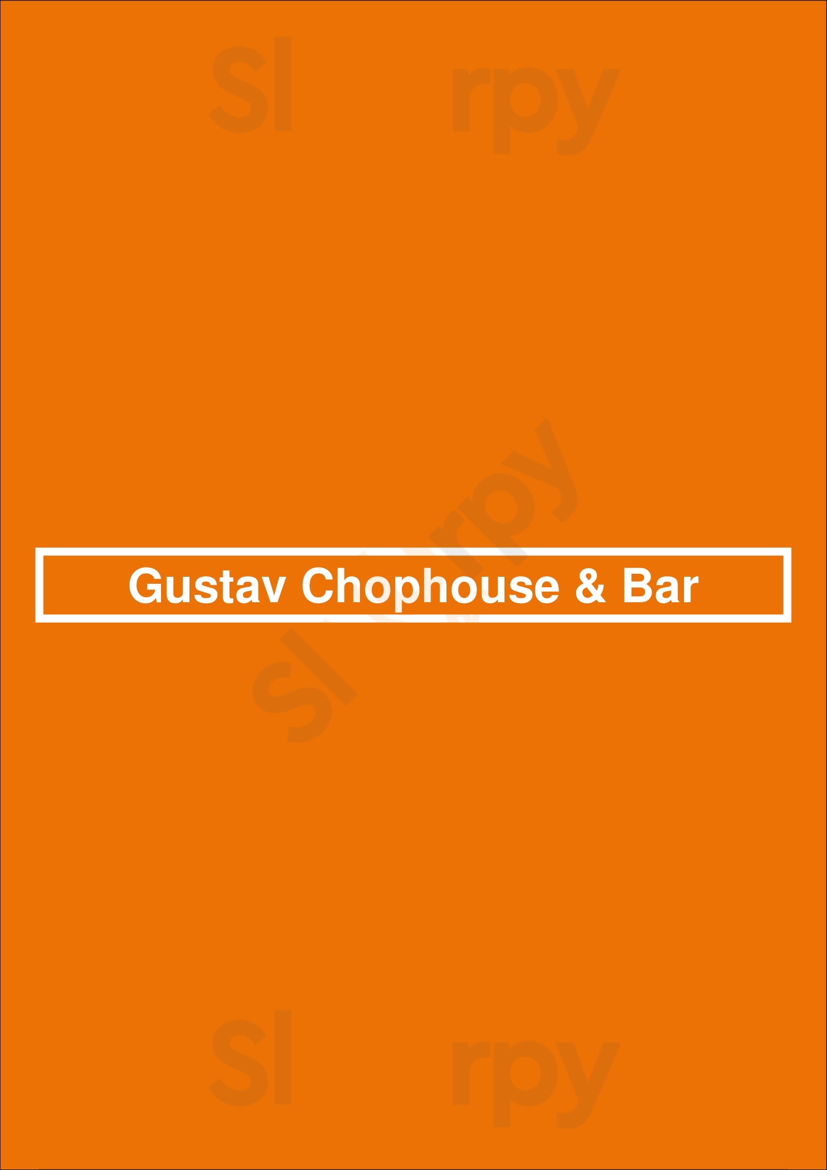 Gustav Chophouse & Bar Collingwood Menu - 1