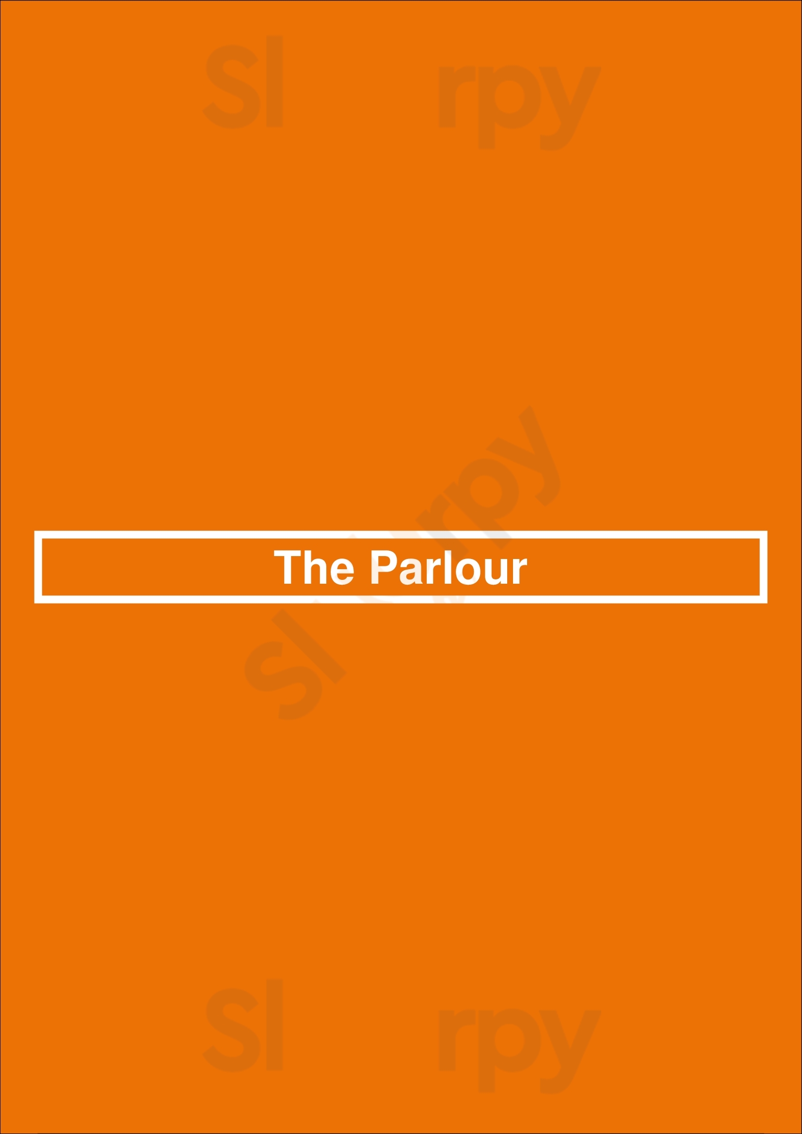 The Parlour Inn Restaurant Stratford Menu - 1