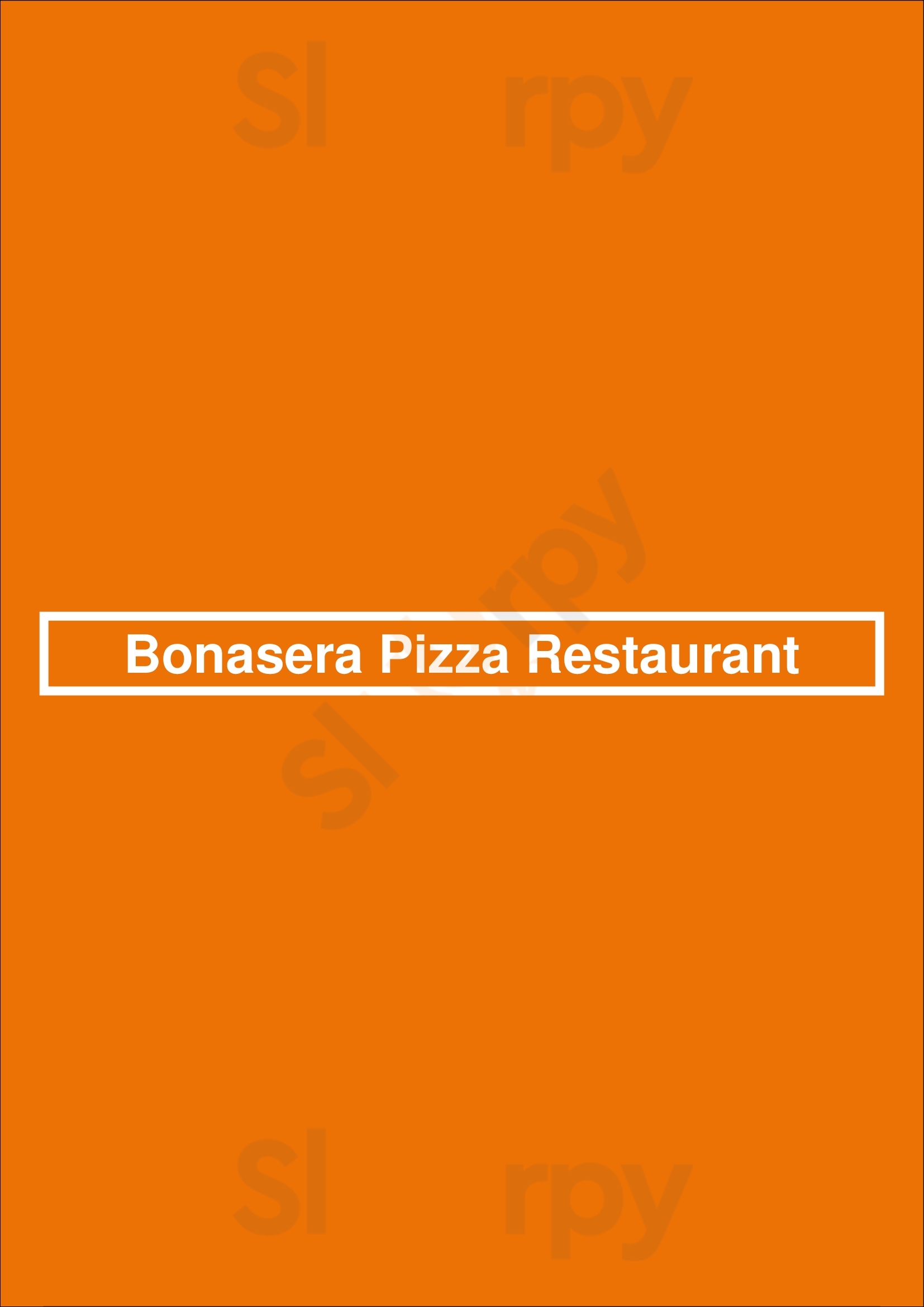 Bonasera Pizza Restaurant Calgary Menu - 1