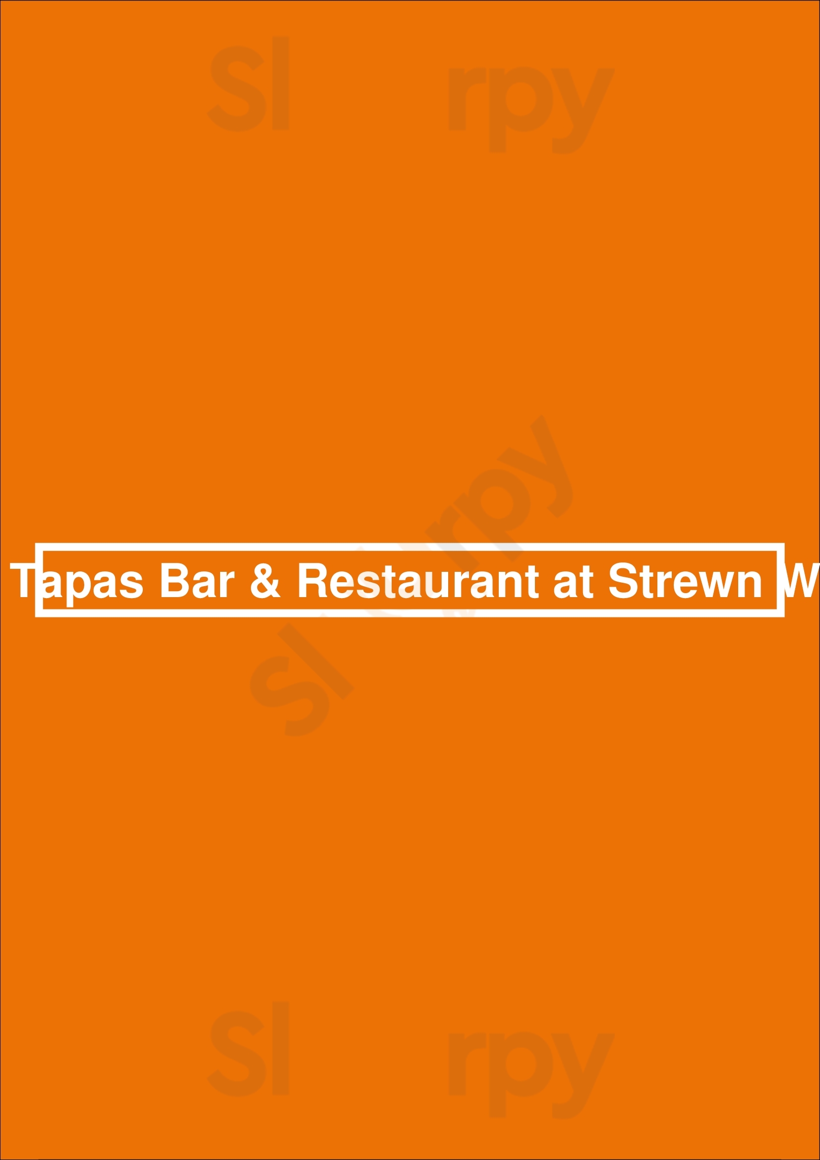 Oliv Tapas Bar & Restaurant At Strewn Winery Niagara-on-the-Lake Menu - 1