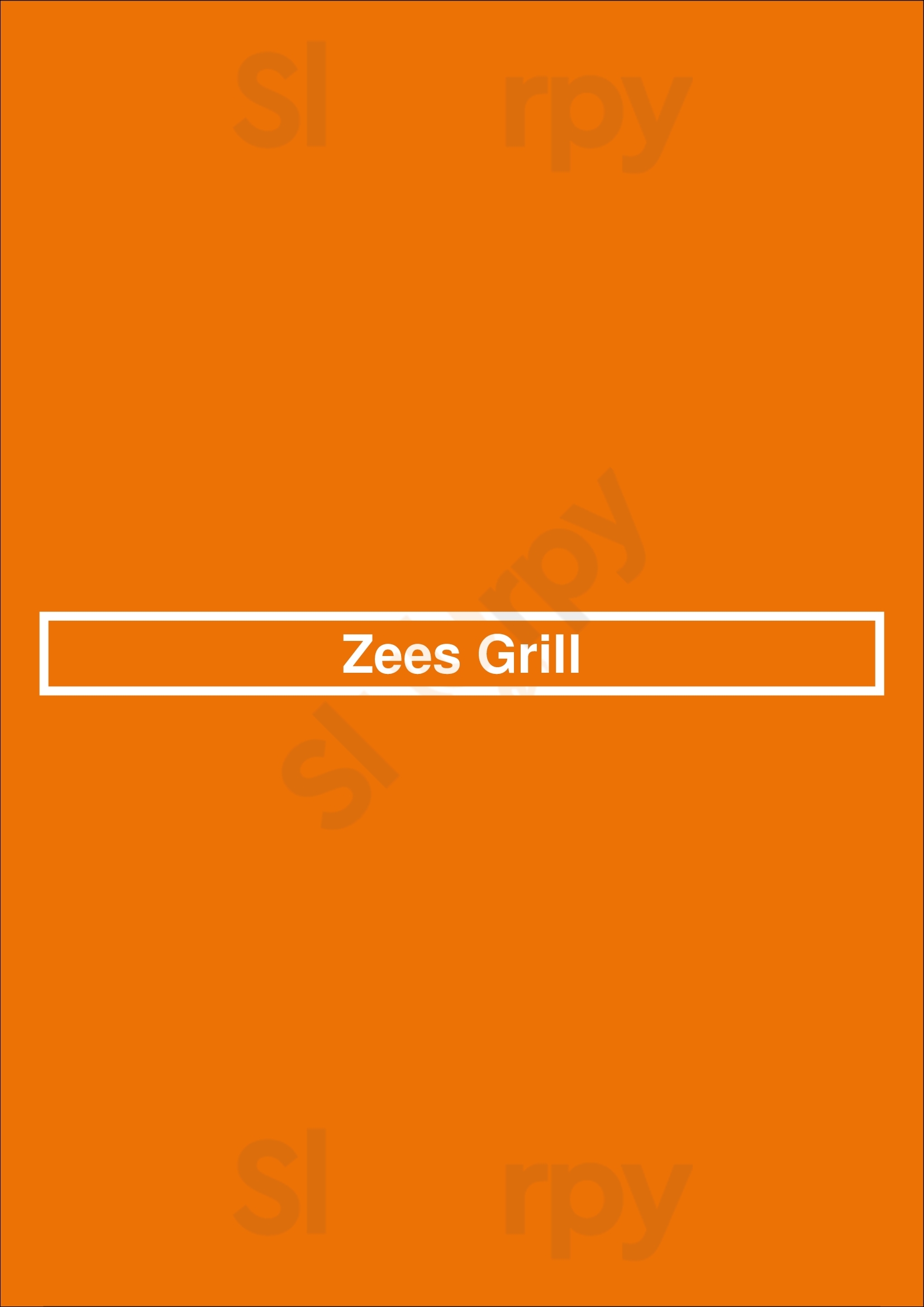 Zees Grill Niagara-on-the-Lake Menu - 1