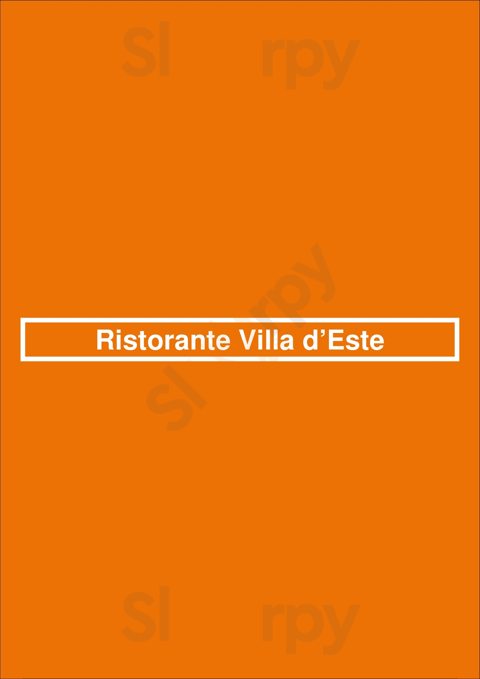 Ristorante Villa D’este Vaudreuil-Dorion Menu - 1