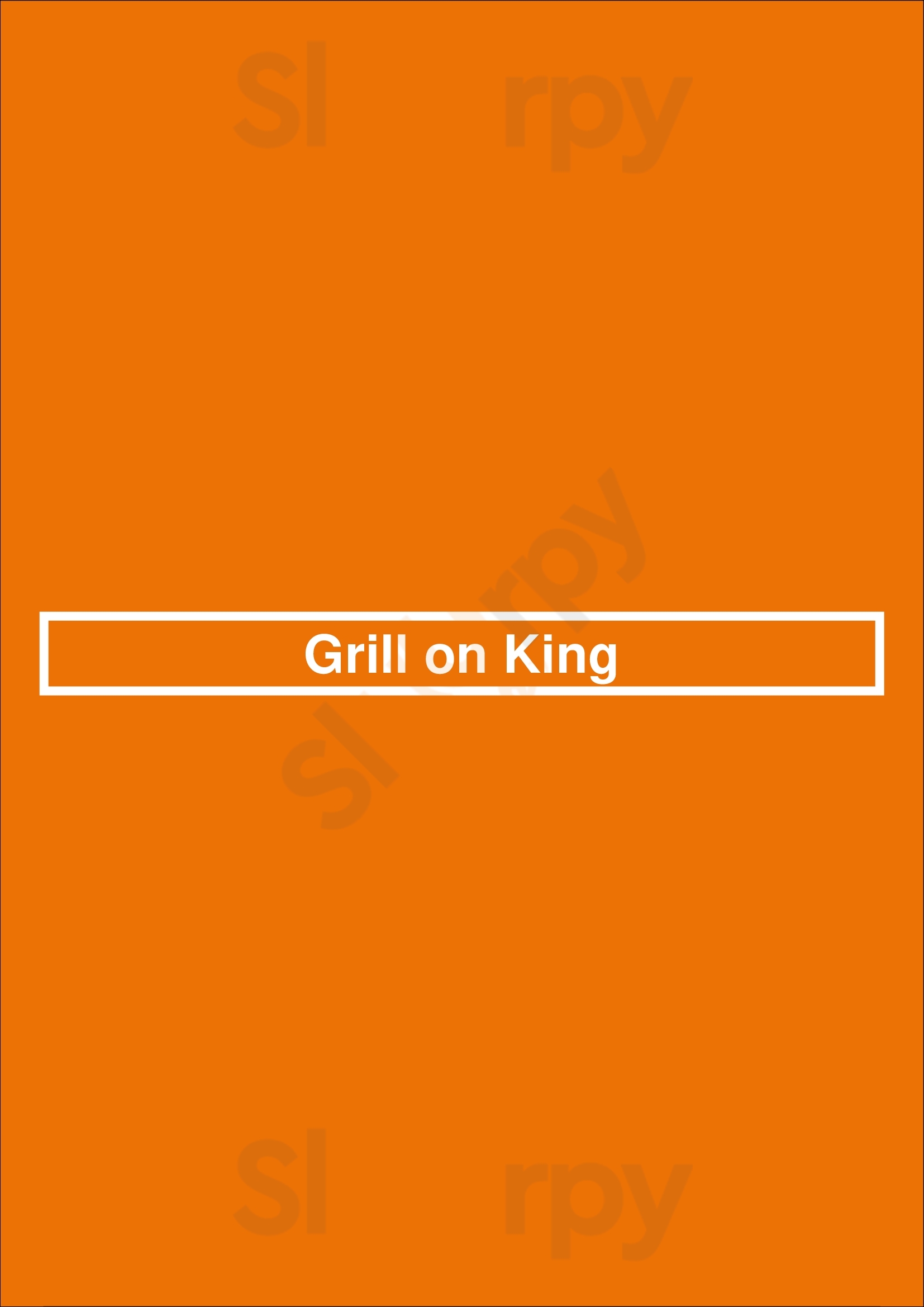 Grill On King Niagara-on-the-Lake Menu - 1