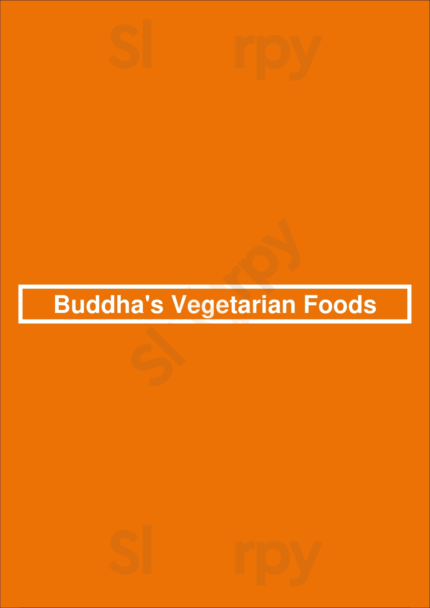 Buddha's Vegetarian Foods Toronto Menu - 1