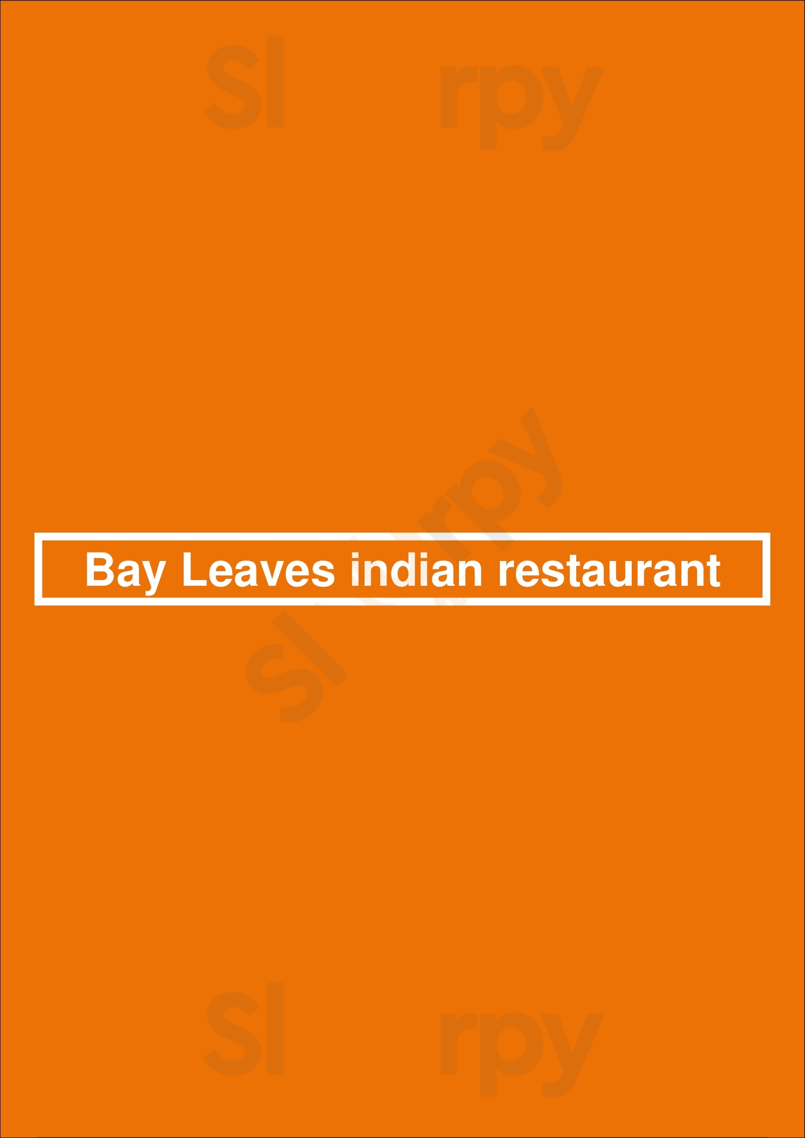 Bay Leaves Indian Restaurant Regina Menu - 1