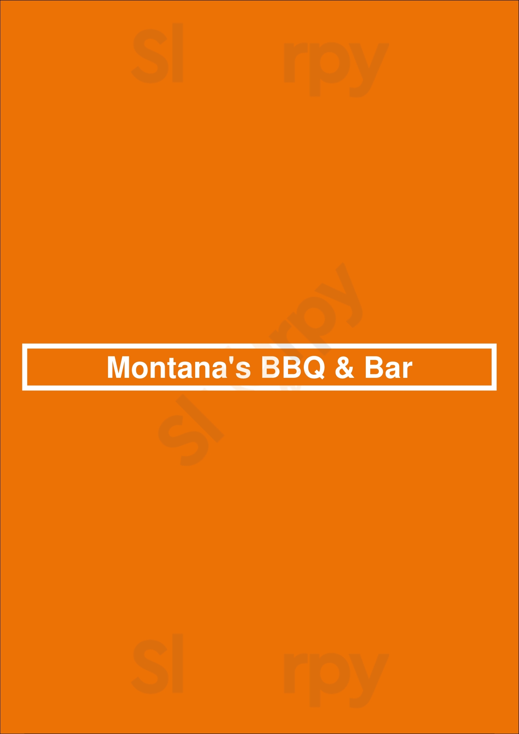 Montana's Stratford Menu - 1
