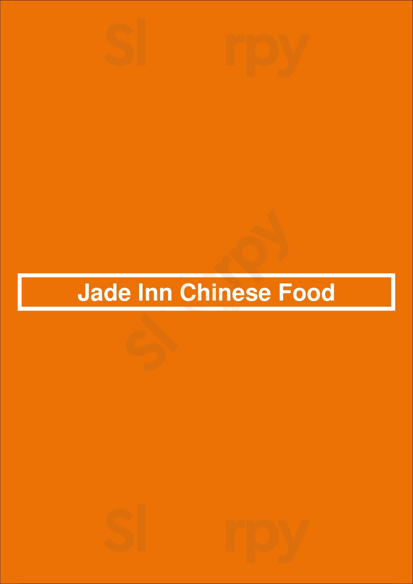 Jade Inn Chinese Food Winnipeg Menu - 1