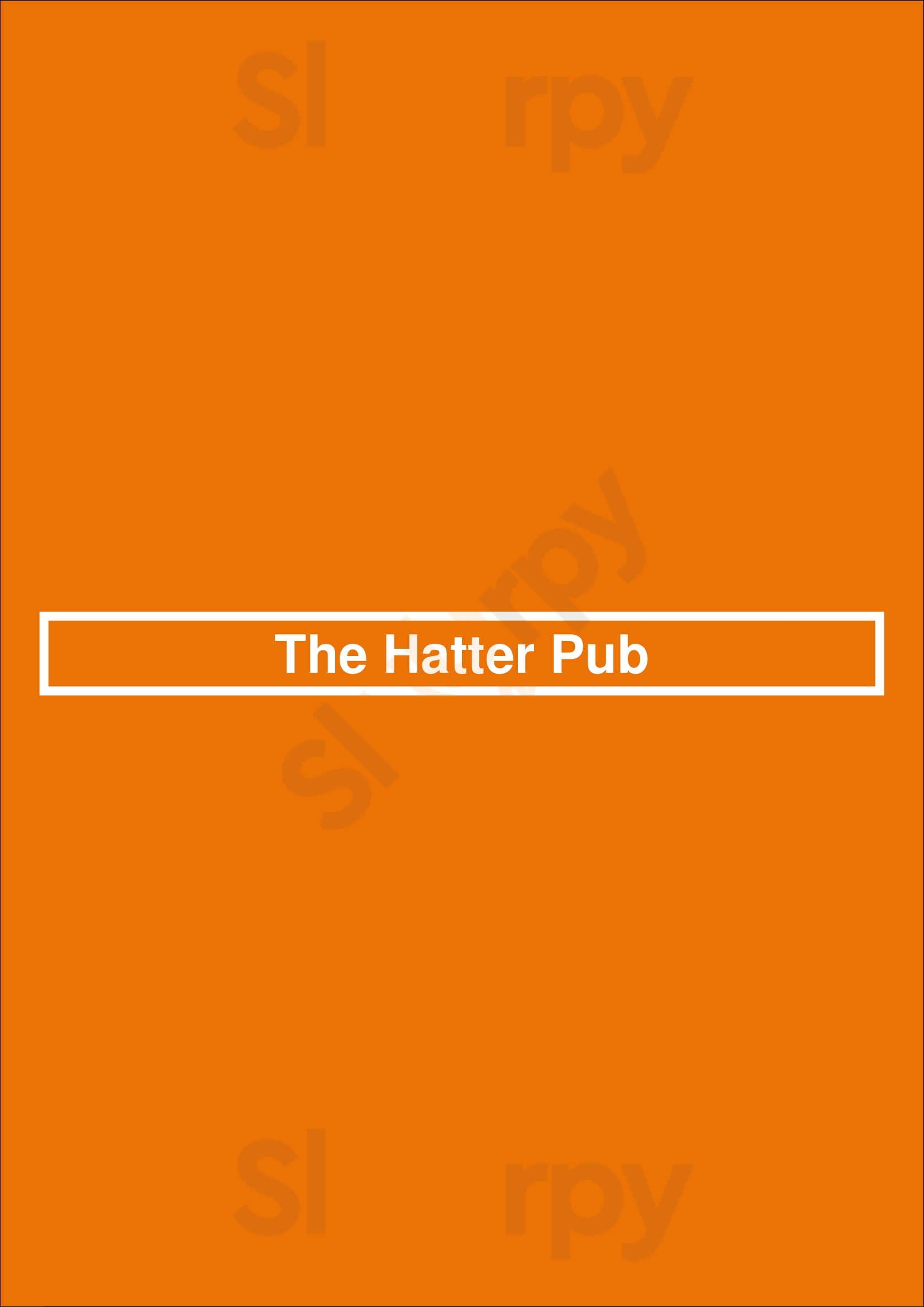 The Hatter Orangeville Menu - 1