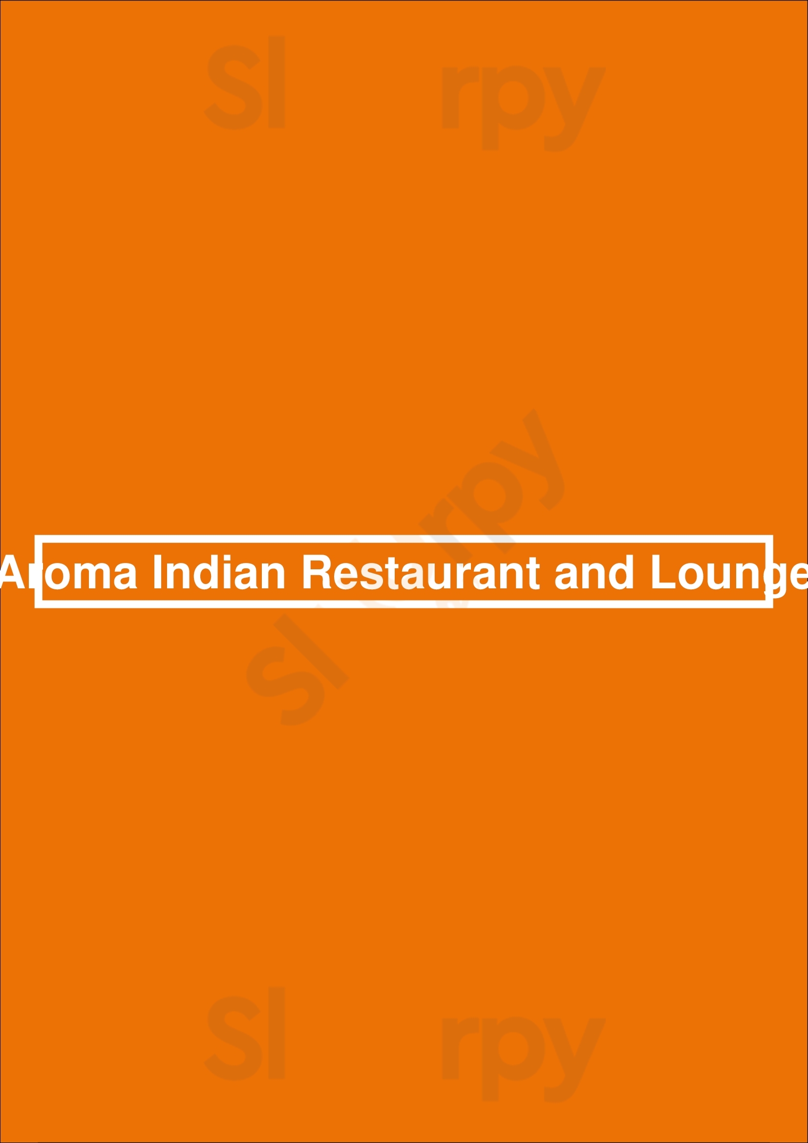 Aroma Indian Restaurant And Lounge Port Moody Menu - 1