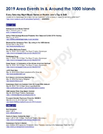 Watermark Restaurant At The Gananoque Inn menu