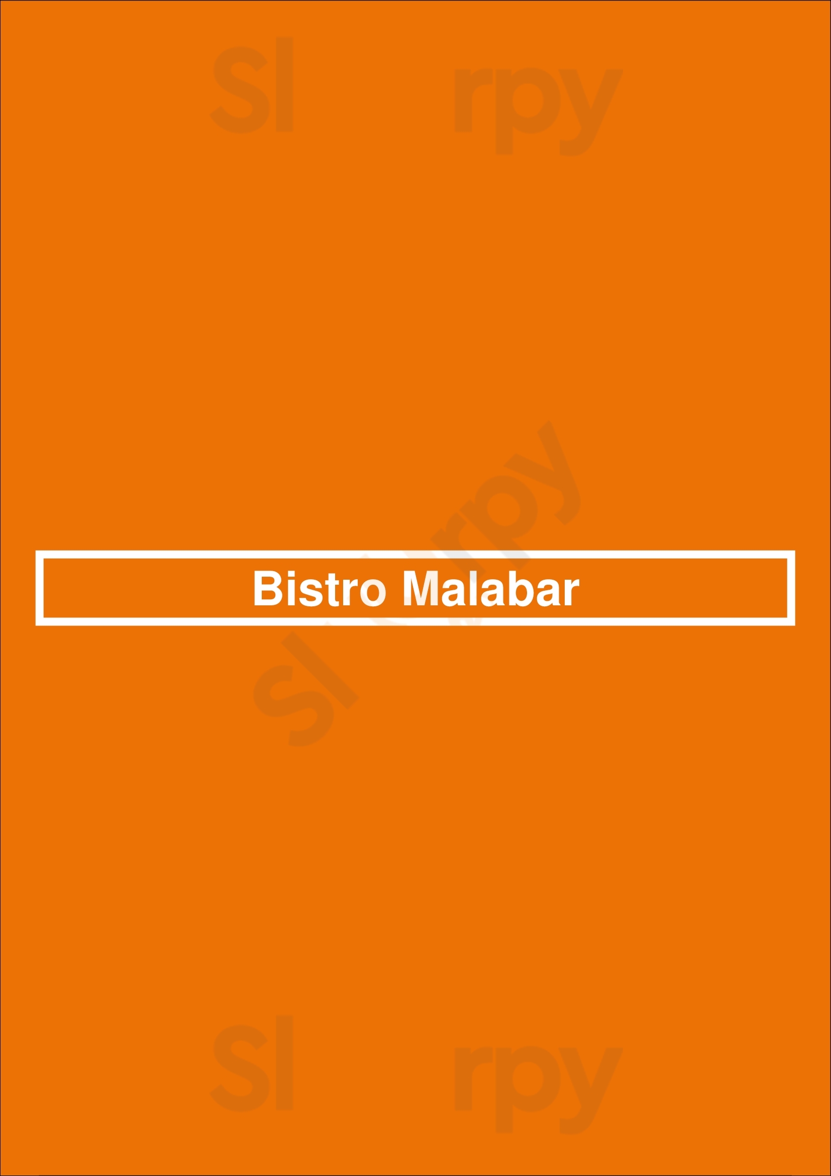 Bistro Malabar Mississauga Menu - 1