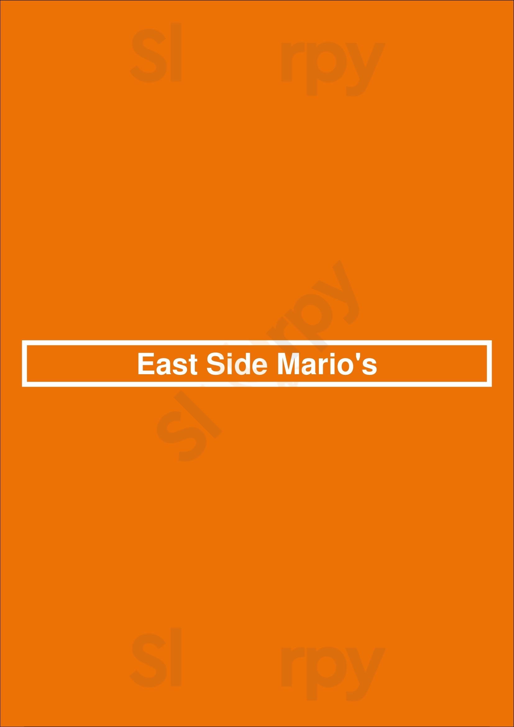East Side Mario's Mississauga Menu - 1
