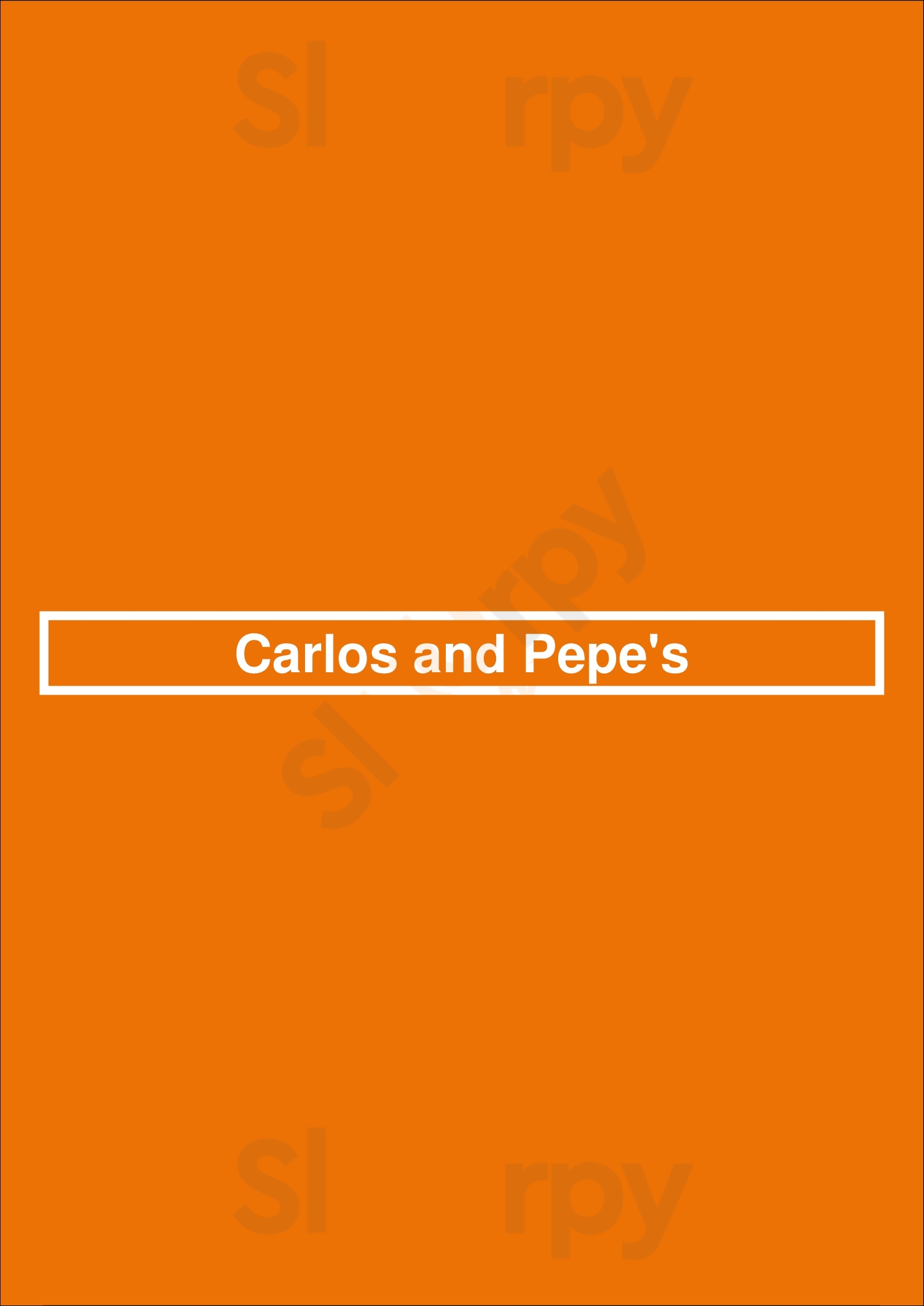 Carlos And Pepe's Montreal Menu - 1