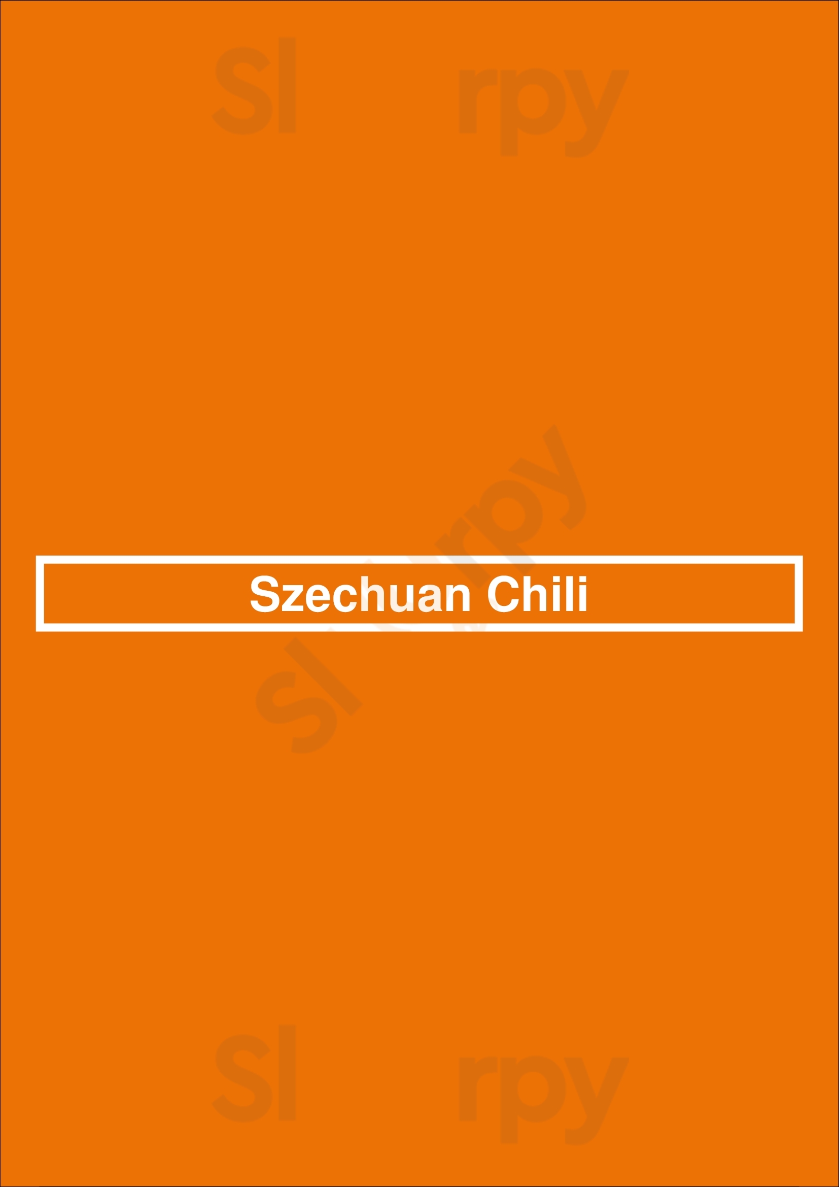 Szechuan Chili Vancouver Menu - 1